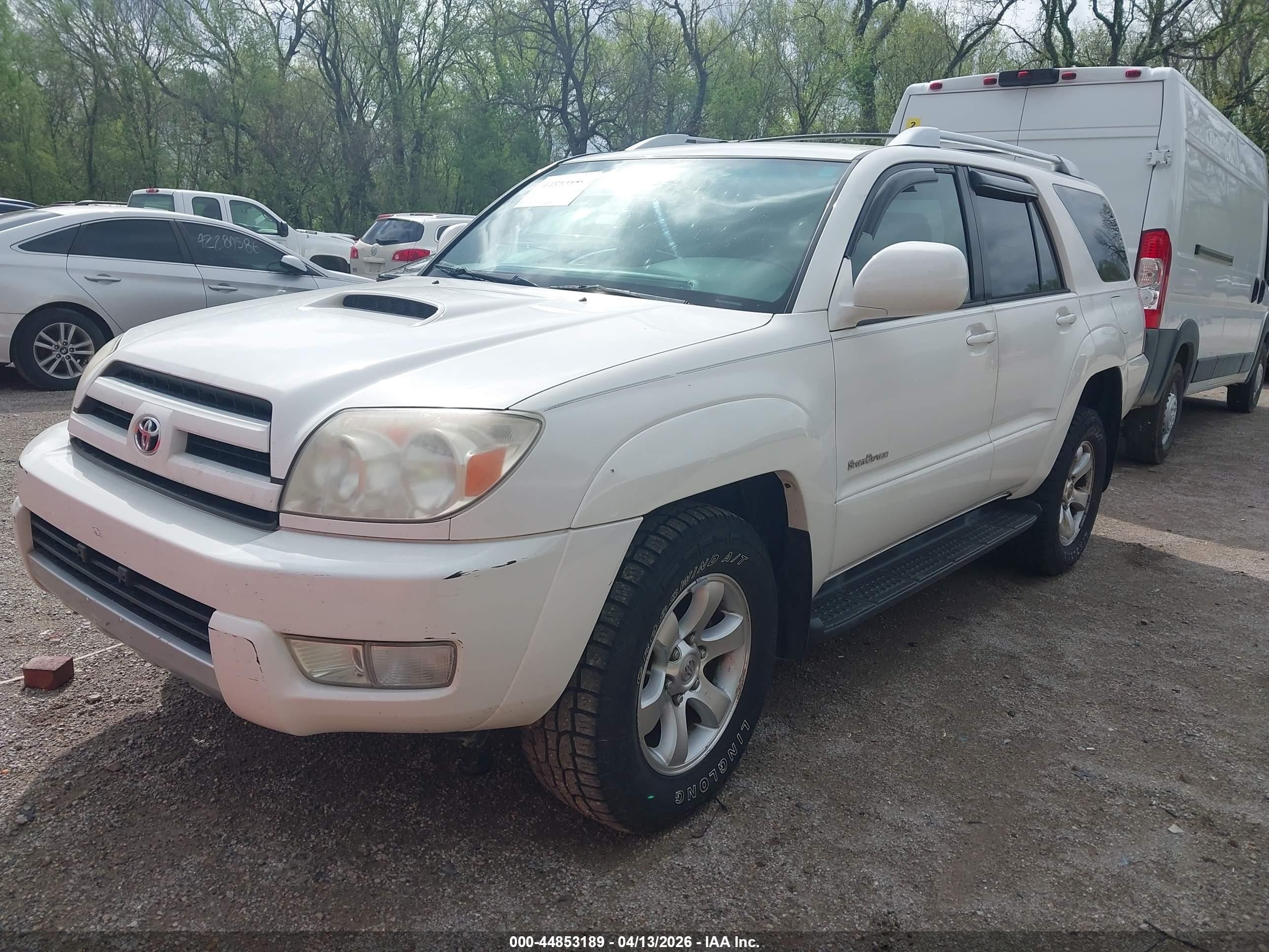 2004 Toyota 4runner Sr5 Sport V6 White vin: JTEZU14R540028016