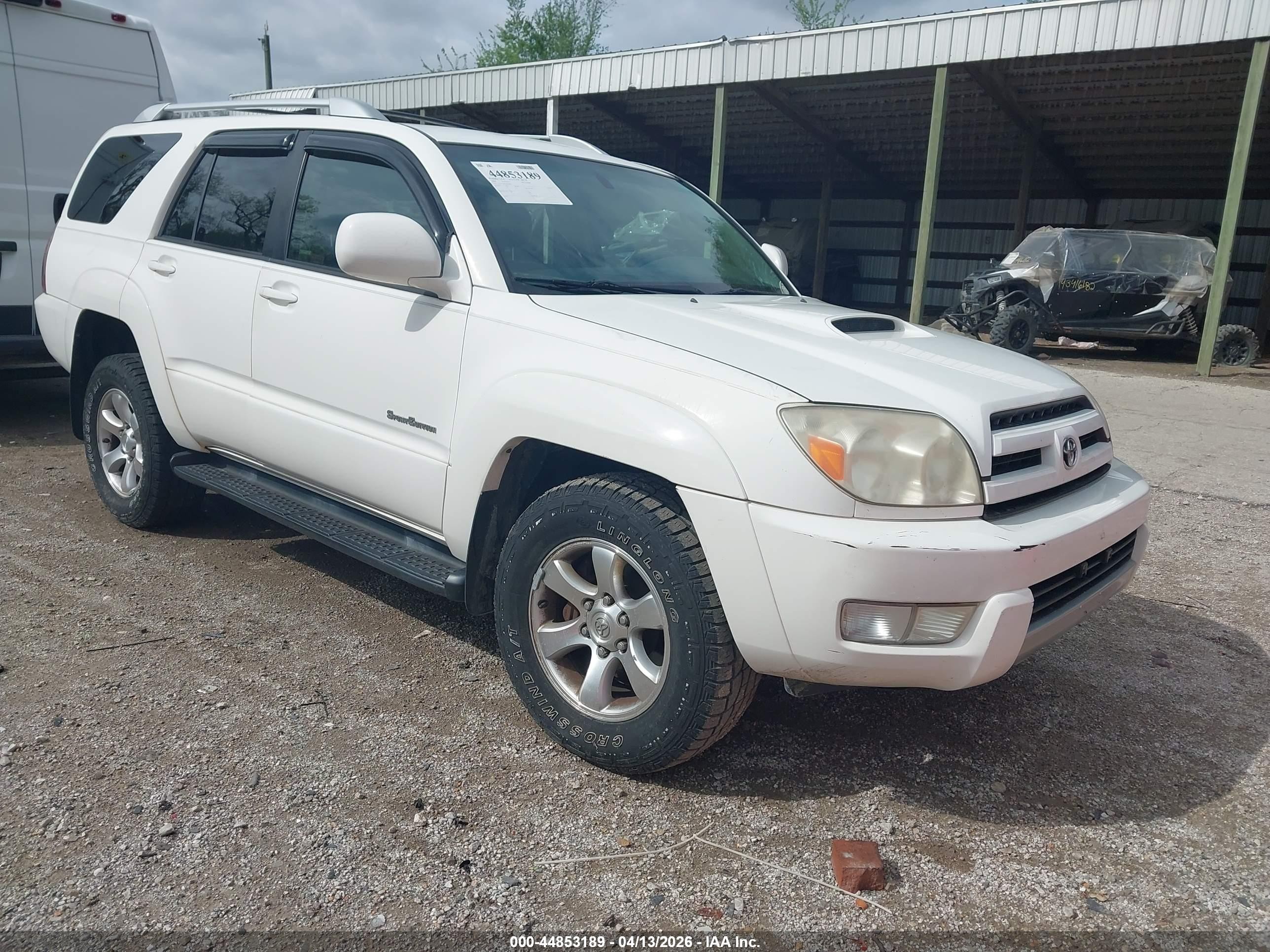 2004 Toyota 4runner Sr5 Sport V6 White vin: JTEZU14R540028016
