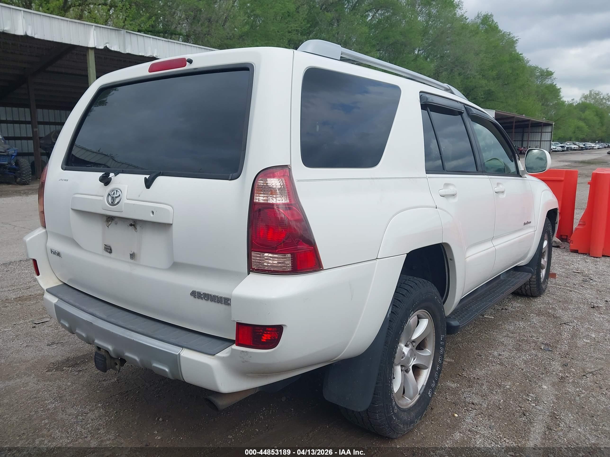 2004 Toyota 4runner Sr5 Sport V6 White vin: JTEZU14R540028016
