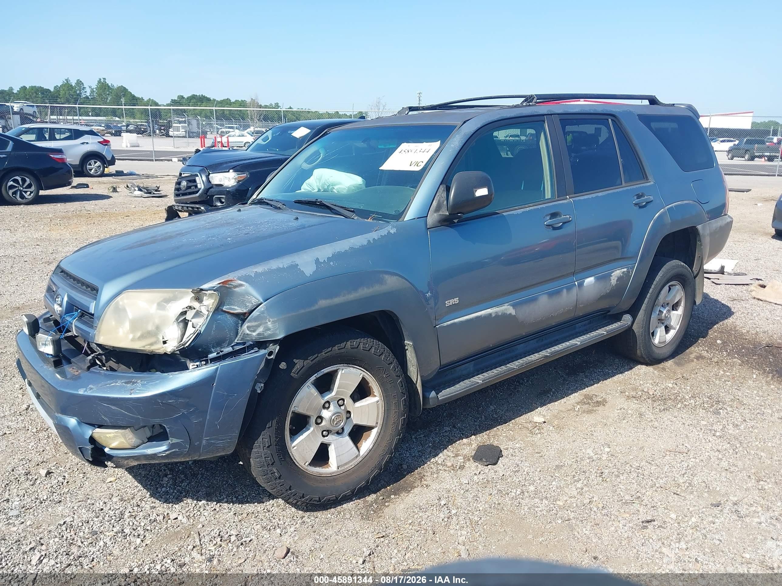2004 Toyota 4runner Sr5 V6 Blue vin: JTEZU14R548016076