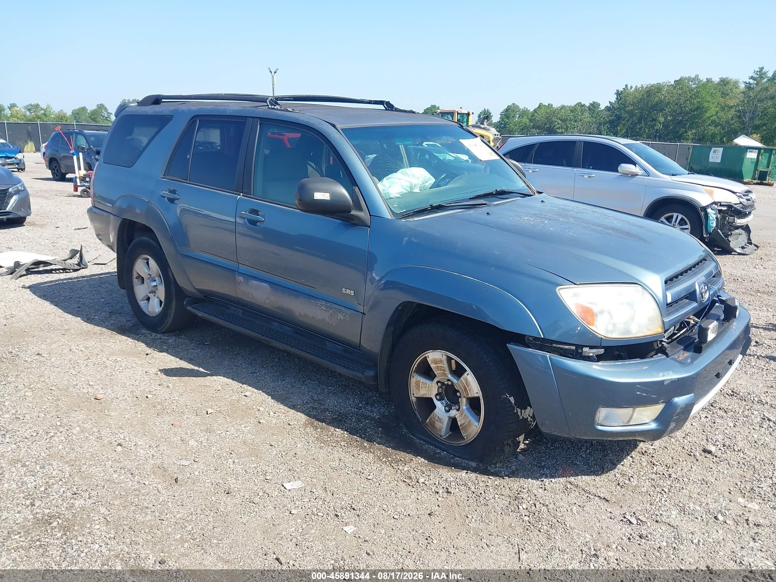 2004 Toyota 4runner Sr5 V6 Blue vin: JTEZU14R548016076