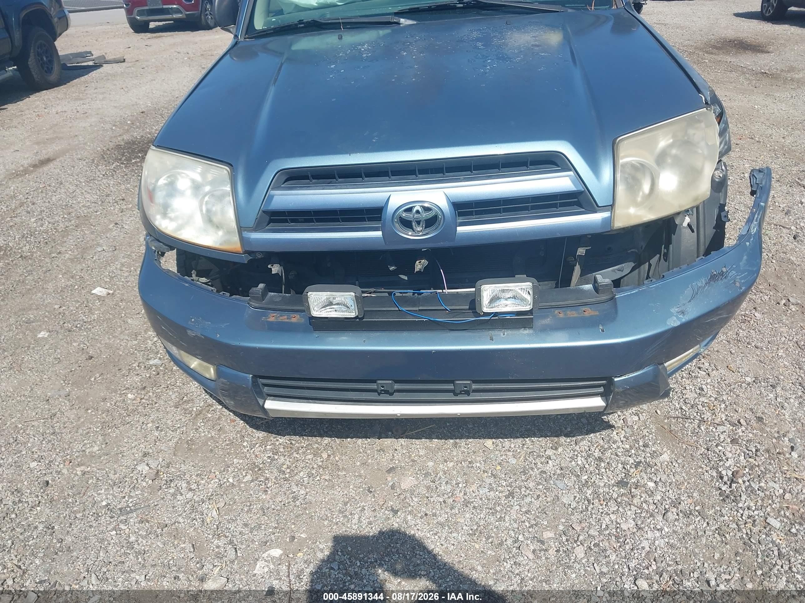 2004 Toyota 4runner Sr5 V6 Blue vin: JTEZU14R548016076
