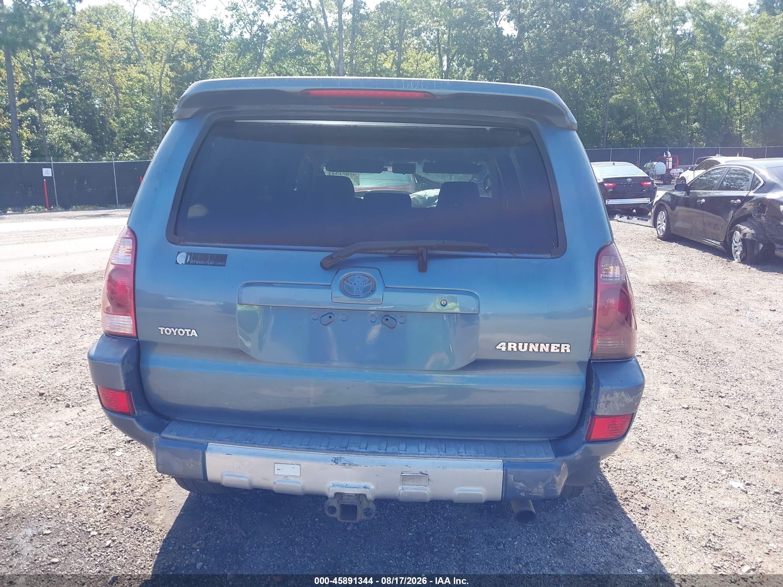2004 Toyota 4runner Sr5 V6 Blue vin: JTEZU14R548016076