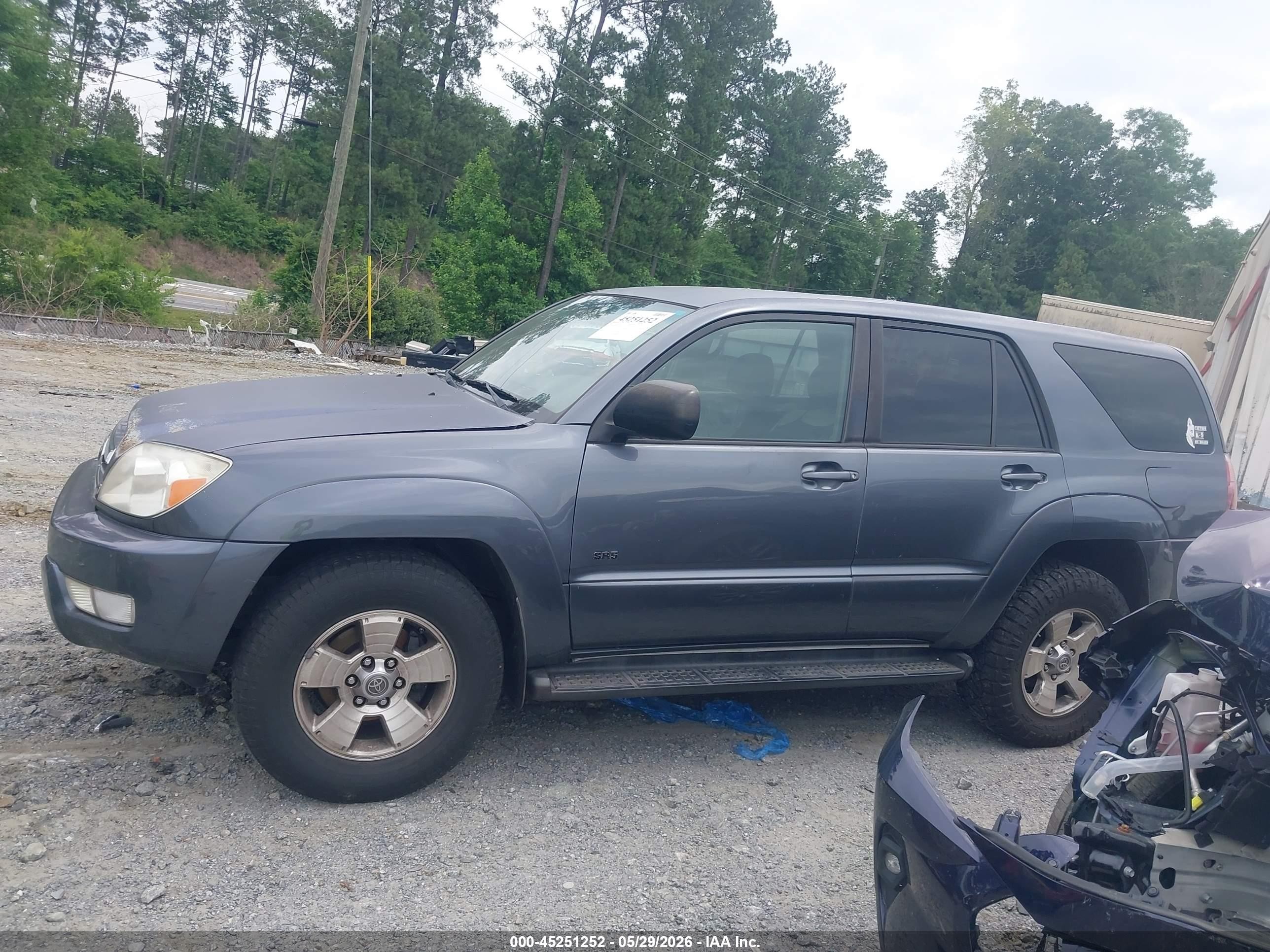 2005 Toyota 4runner Sr5 V6 Gray vin: JTEZU14R550055718