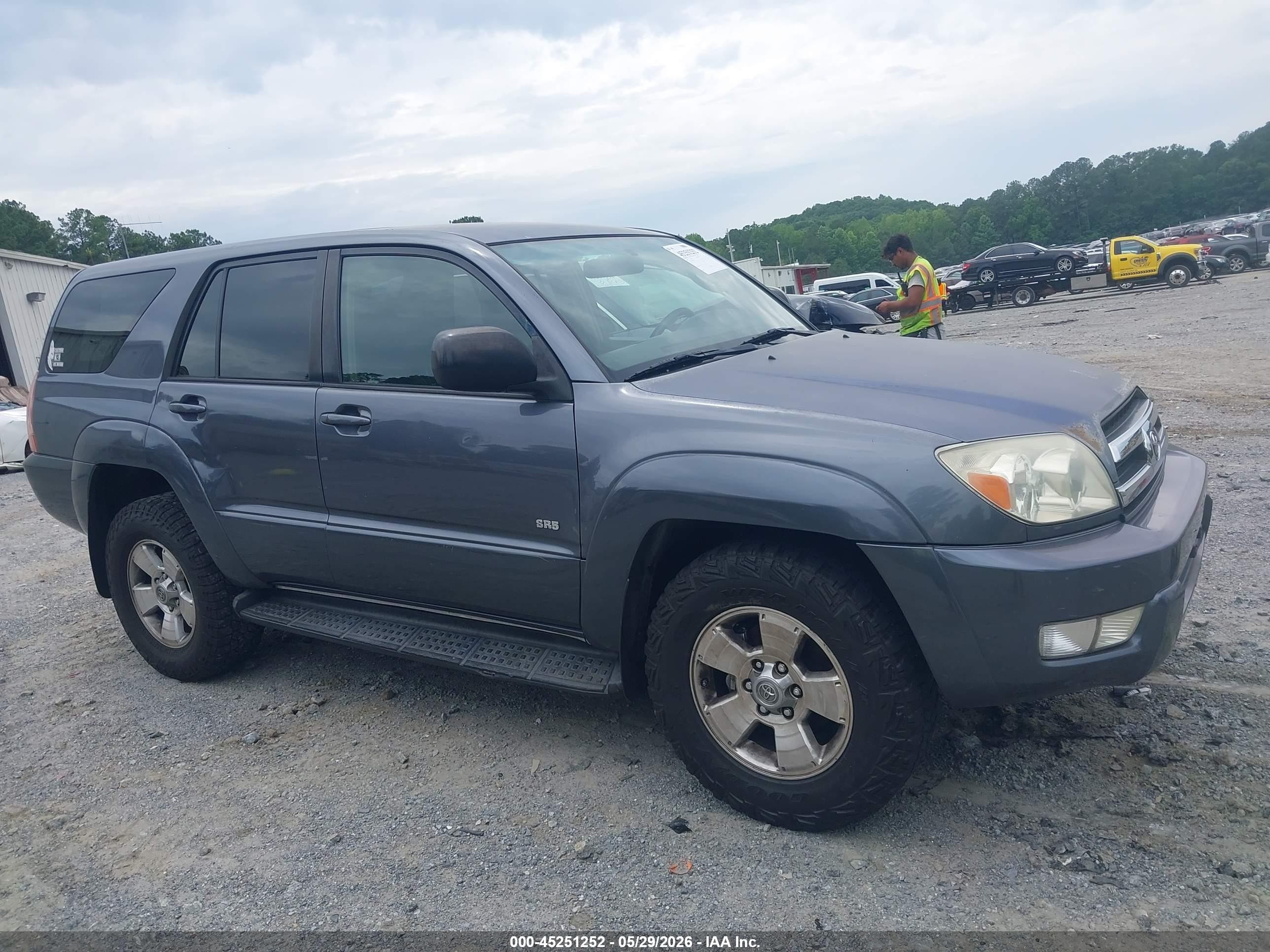 2005 Toyota 4runner Sr5 V6 Gray vin: JTEZU14R550055718