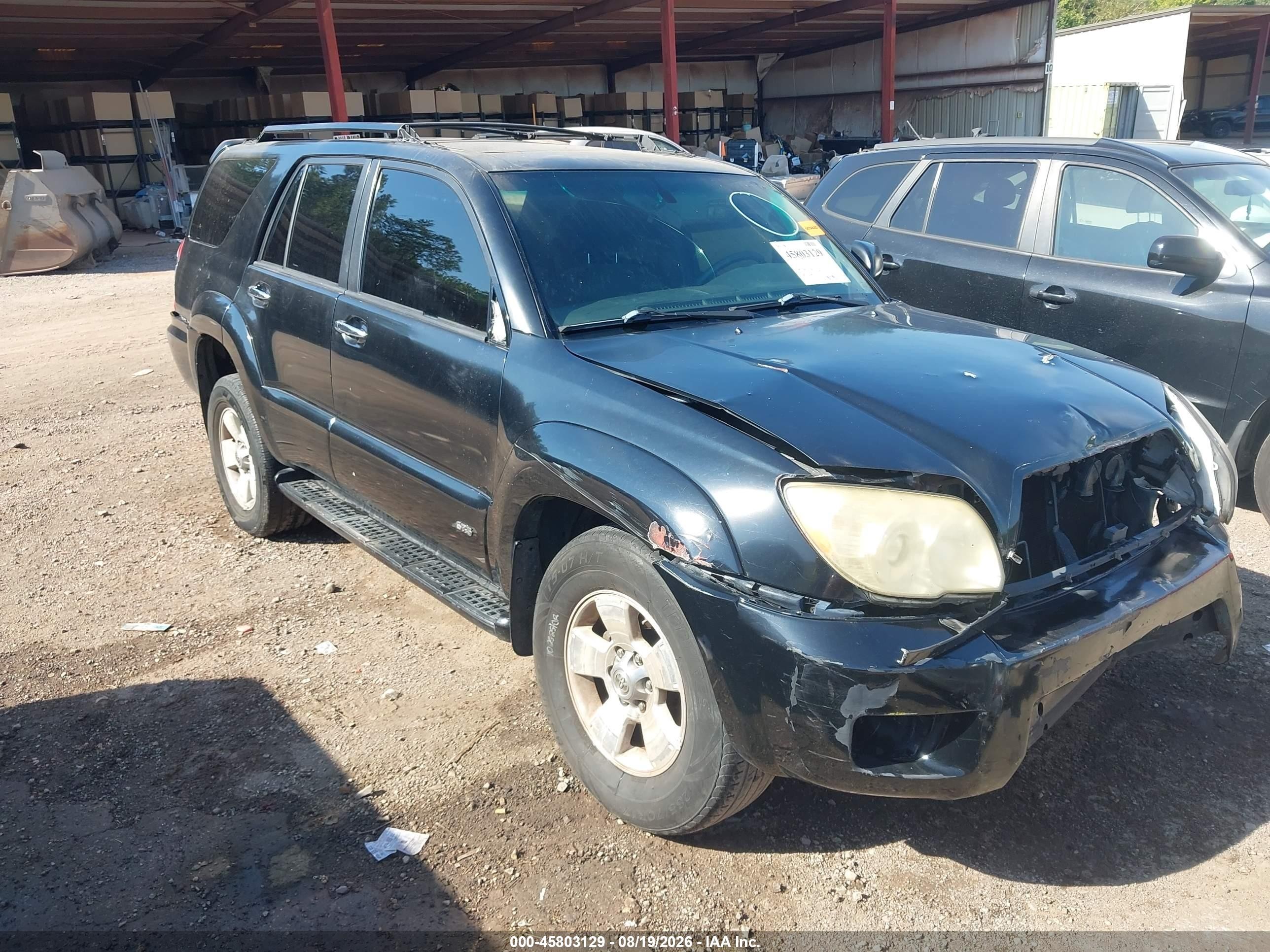 2007 Toyota 4runner Sr5 V6 Black vin: JTEZU14R578090179
