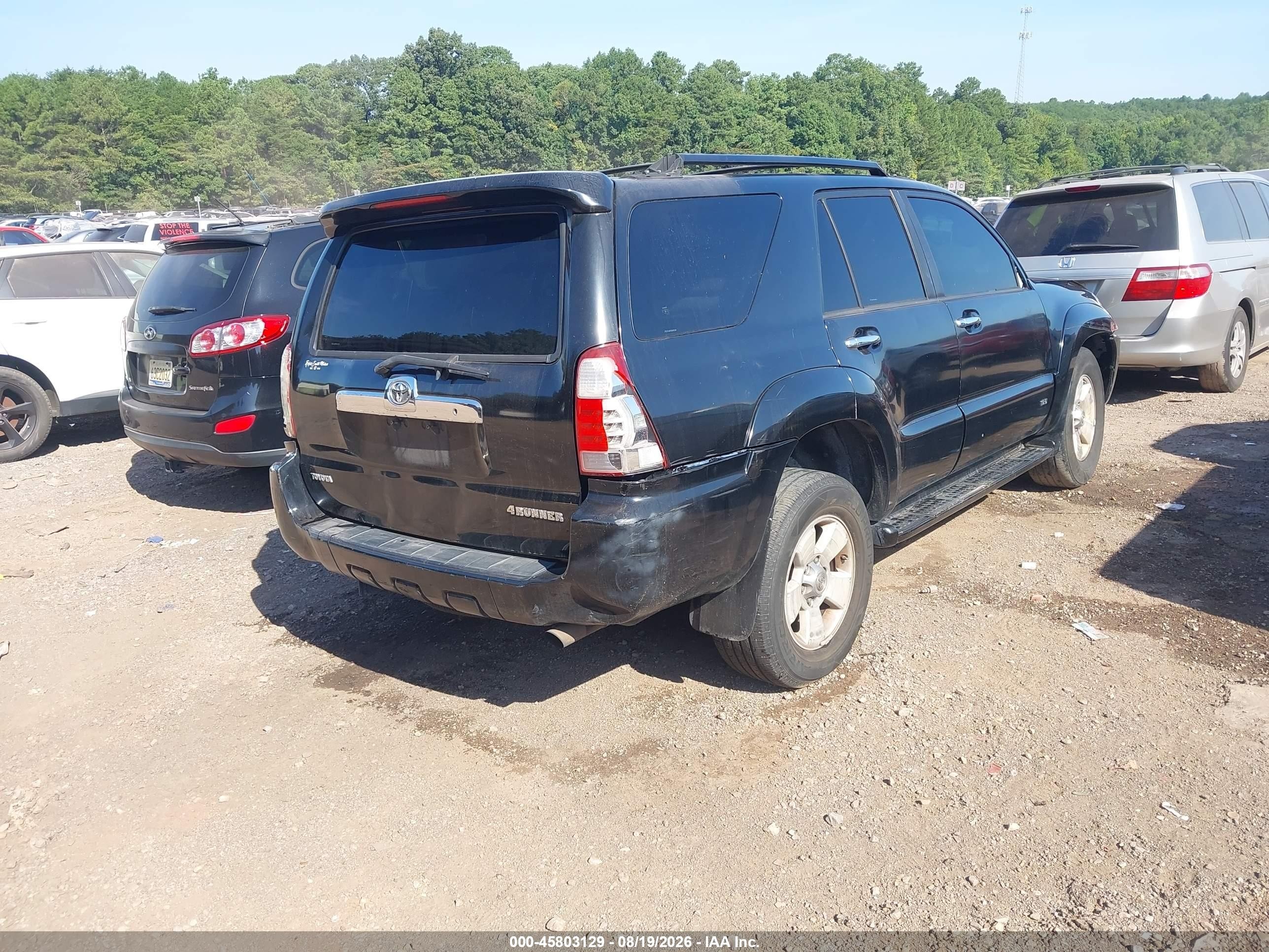 2007 Toyota 4runner Sr5 V6 Черный vin: JTEZU14R578090179