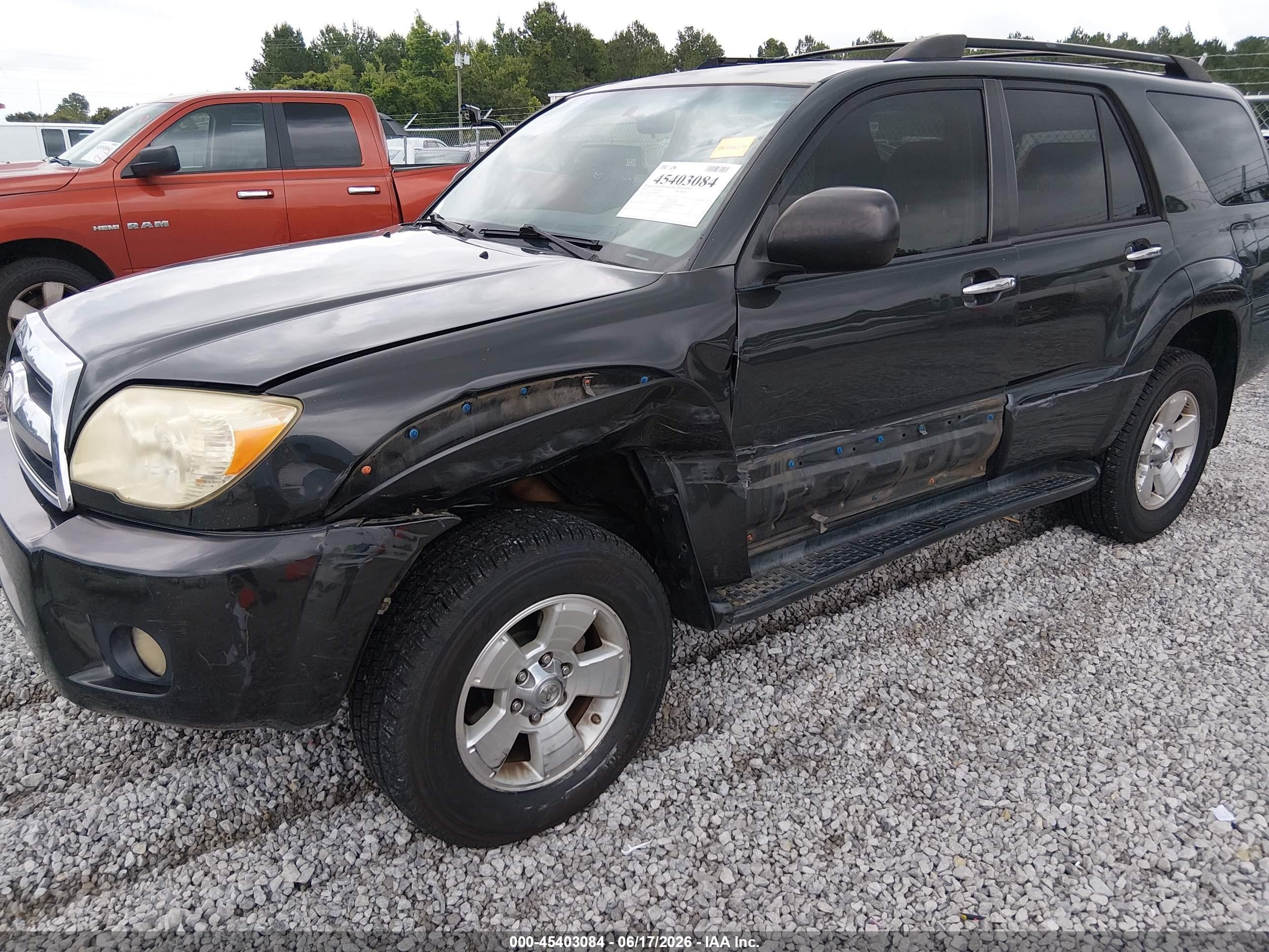 2007 Toyota 4runner Sr5 Gray vin: JTEZU14R578090943