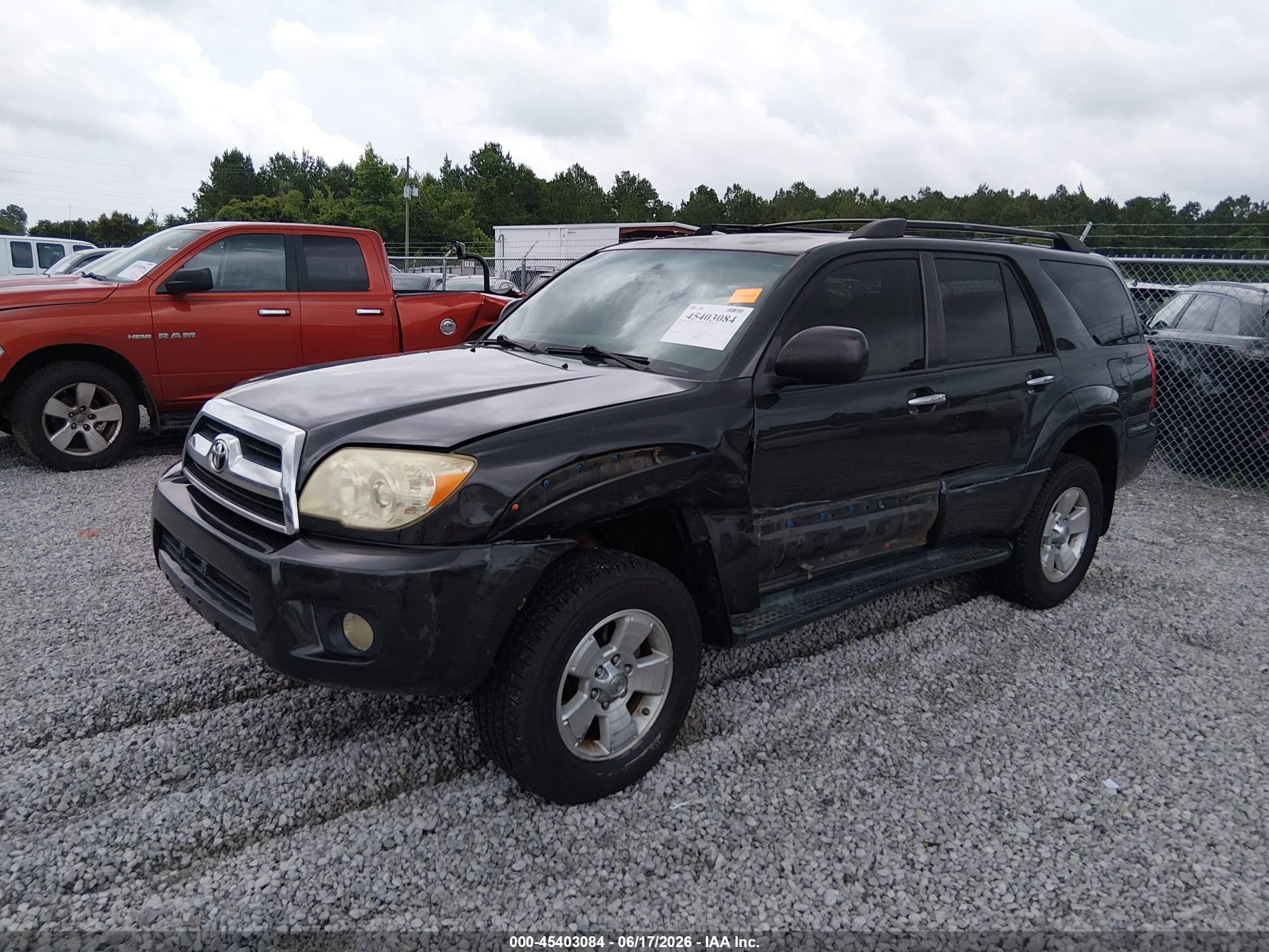 2007 Toyota 4runner Sr5 Gray vin: JTEZU14R578090943