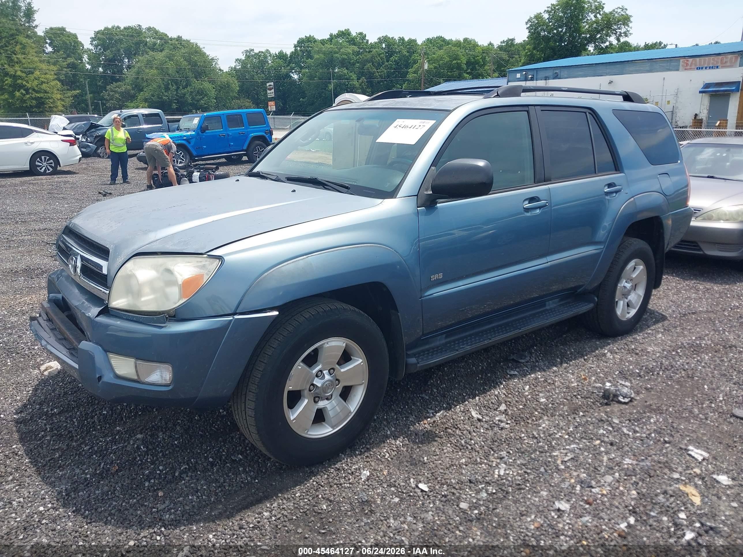 2005 Toyota 4runner Sr5 V6 Light Blue vin: JTEZU14R650053752