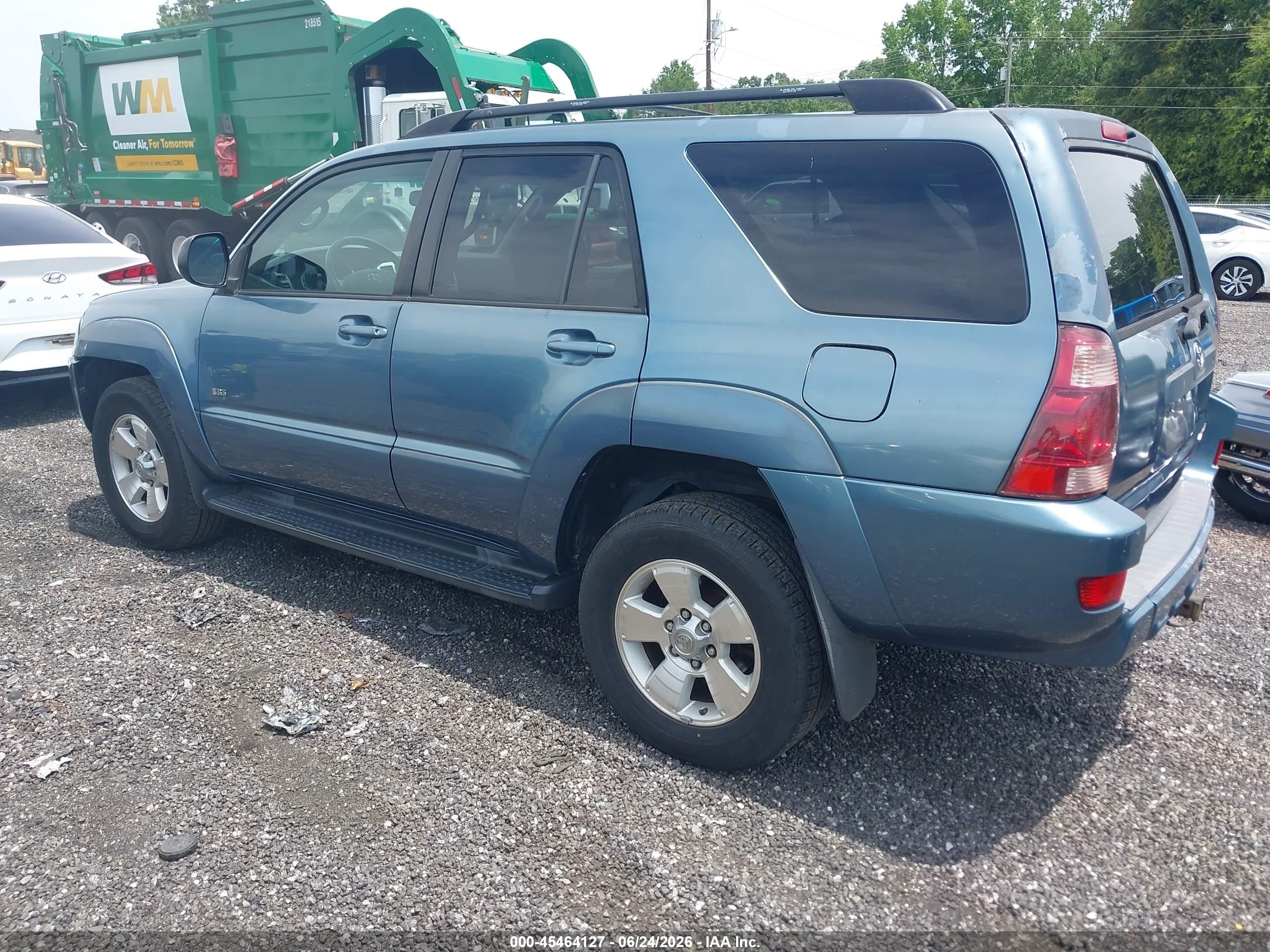 2005 Toyota 4runner Sr5 V6 Light Blue vin: JTEZU14R650053752