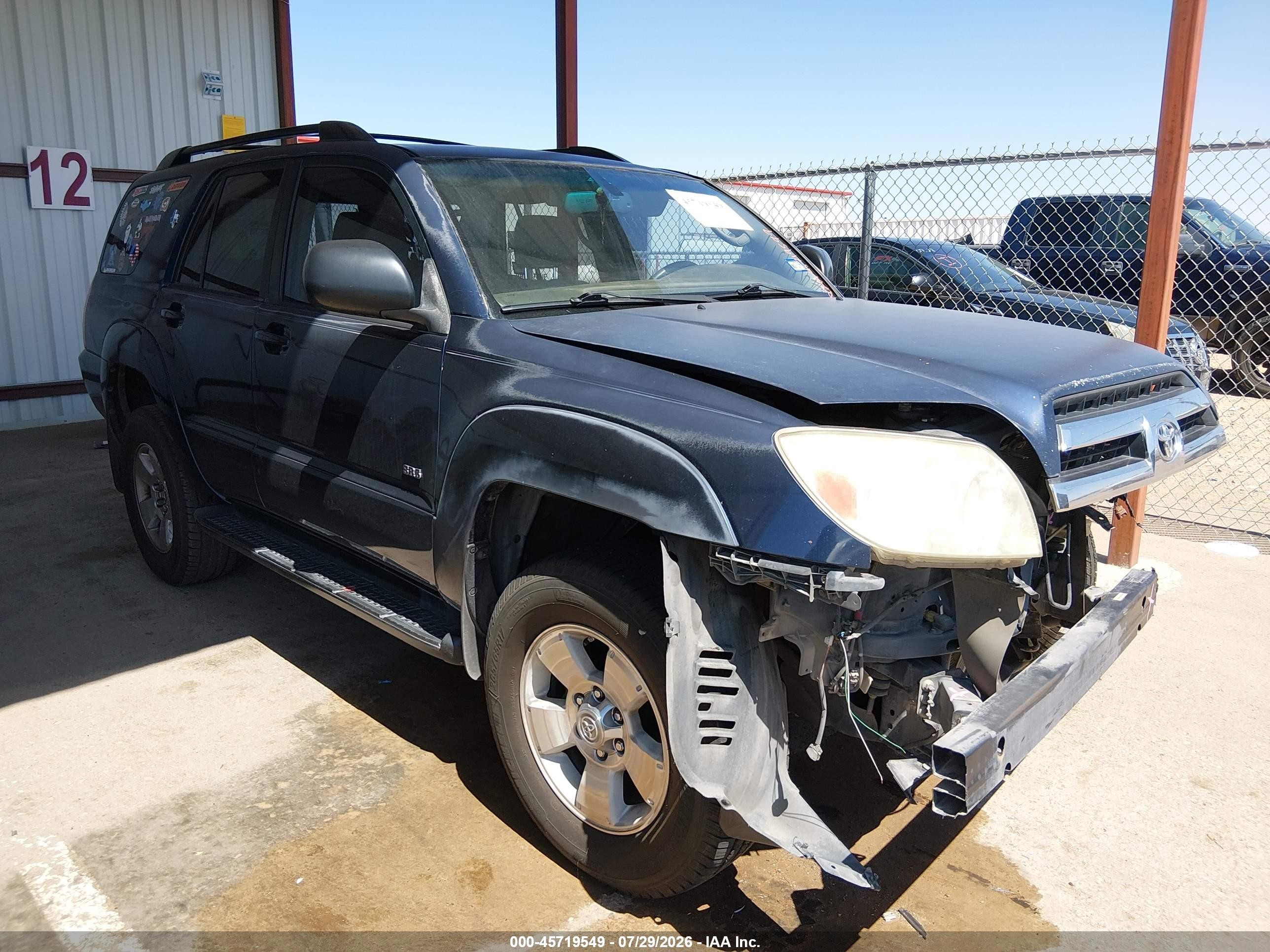 2005 Toyota 4runner Sr5 V6 Blue vin: JTEZU14R658036404