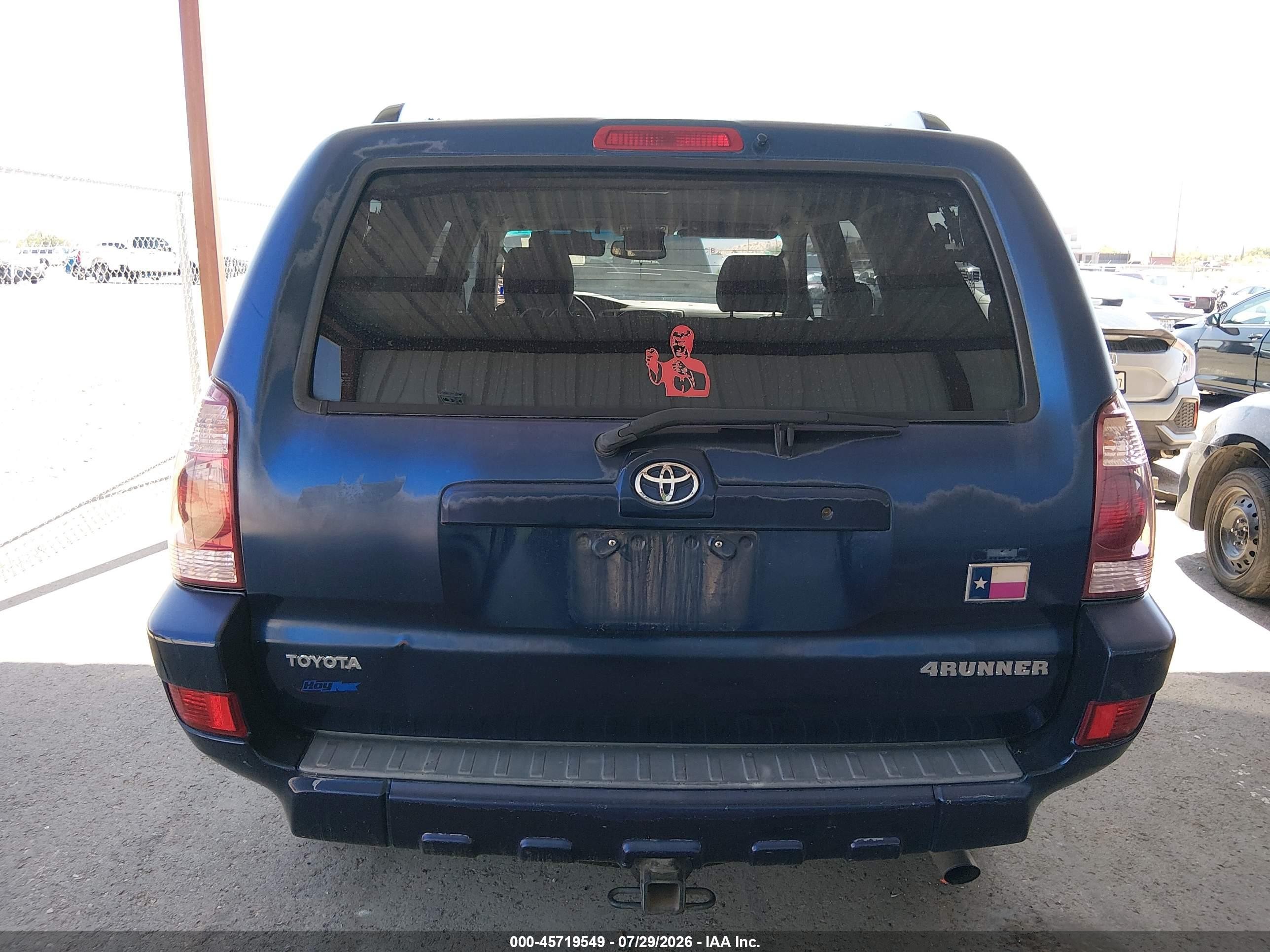 2005 Toyota 4runner Sr5 V6 Blue vin: JTEZU14R658036404