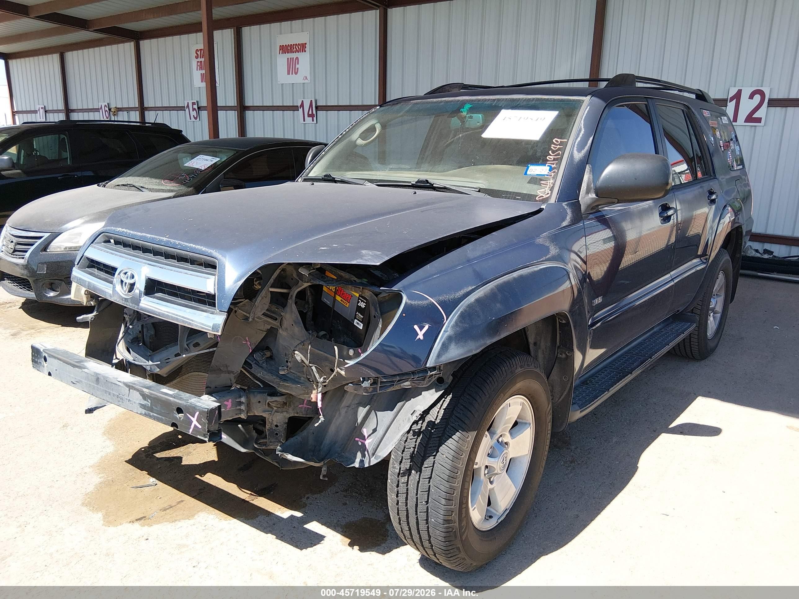2005 Toyota 4runner Sr5 V6 Blue vin: JTEZU14R658036404