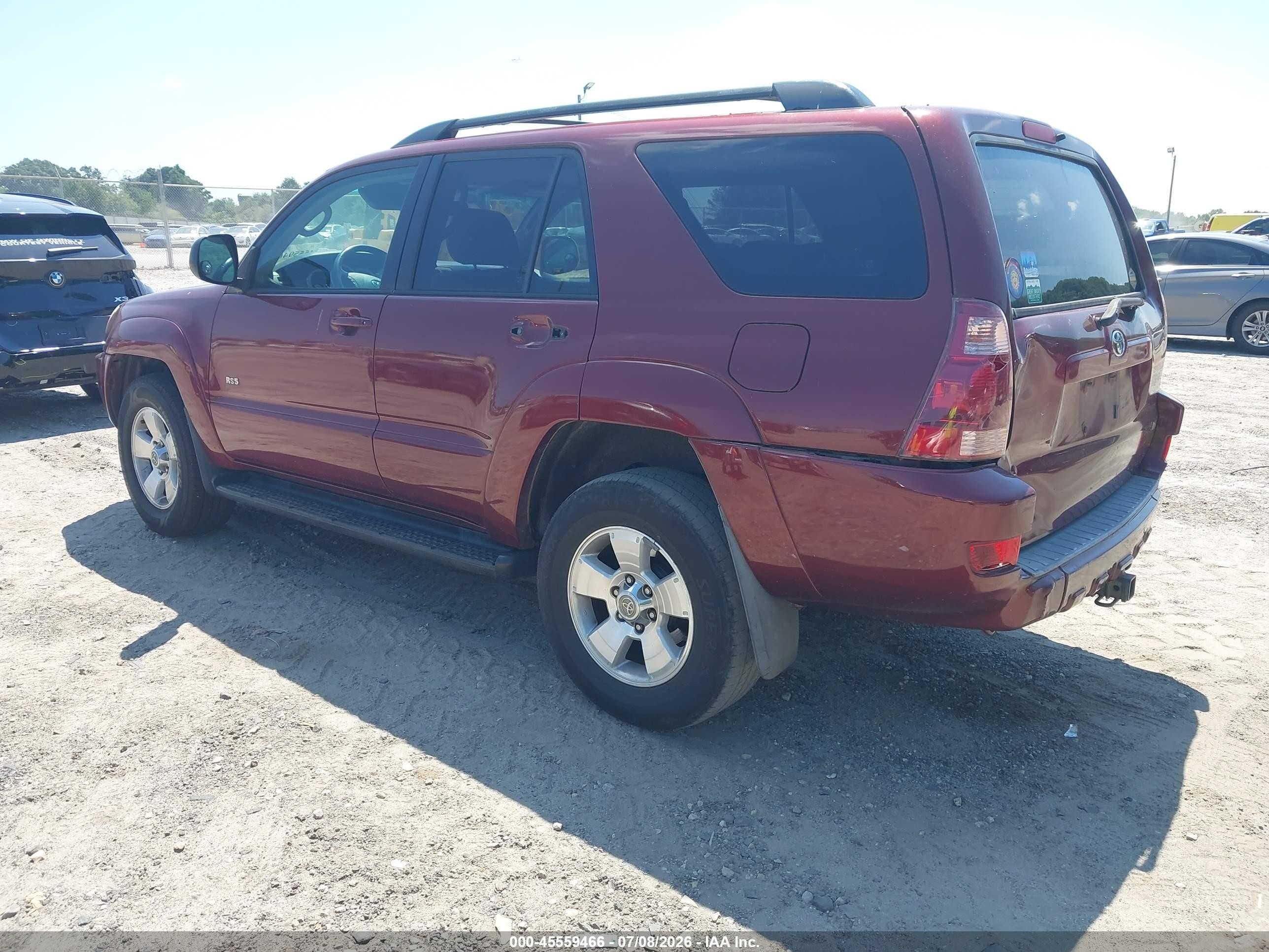 2005 Toyota 4runner Sr5 V6 Бордовый vin: JTEZU14R658037598