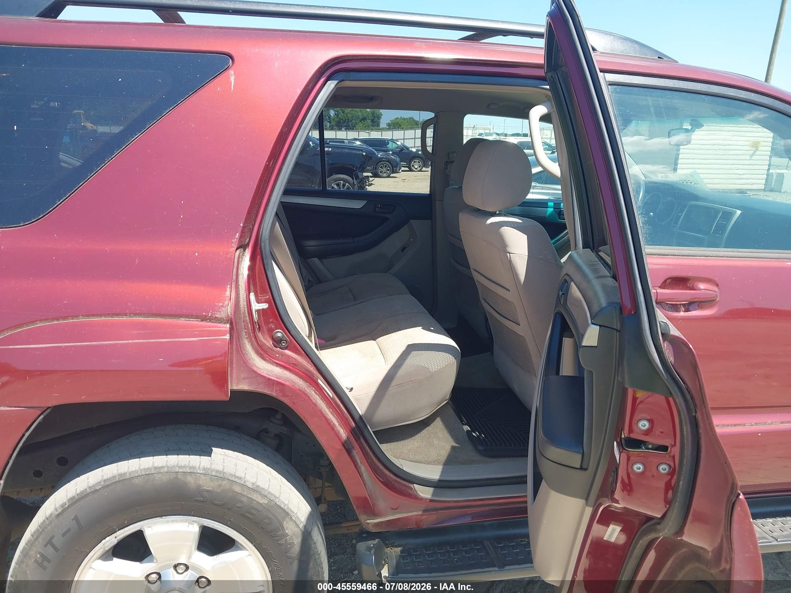 2005 Toyota 4runner Sr5 V6 Бордовый vin: JTEZU14R658037598