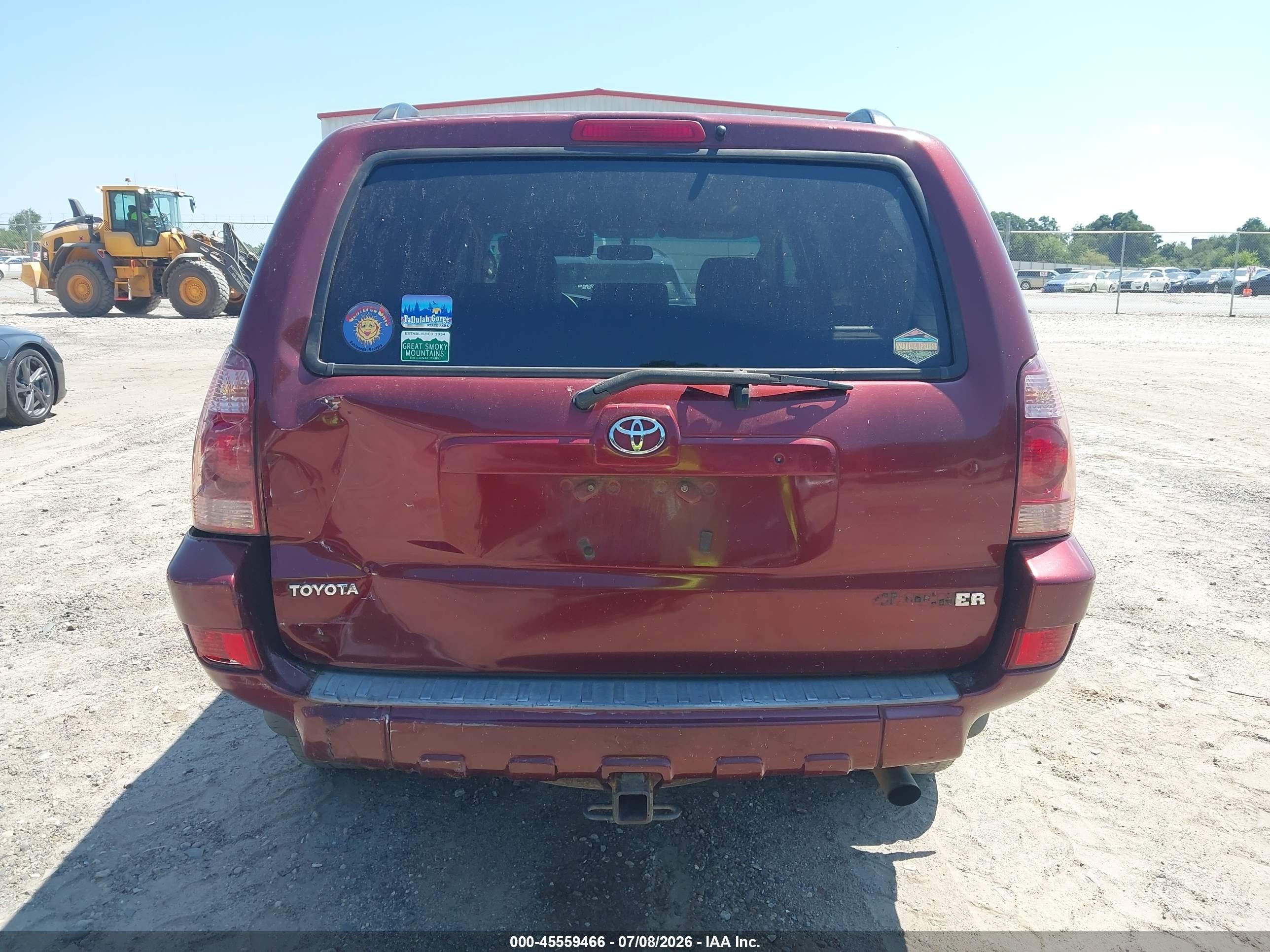 2005 Toyota 4runner Sr5 V6 Бордовый vin: JTEZU14R658037598