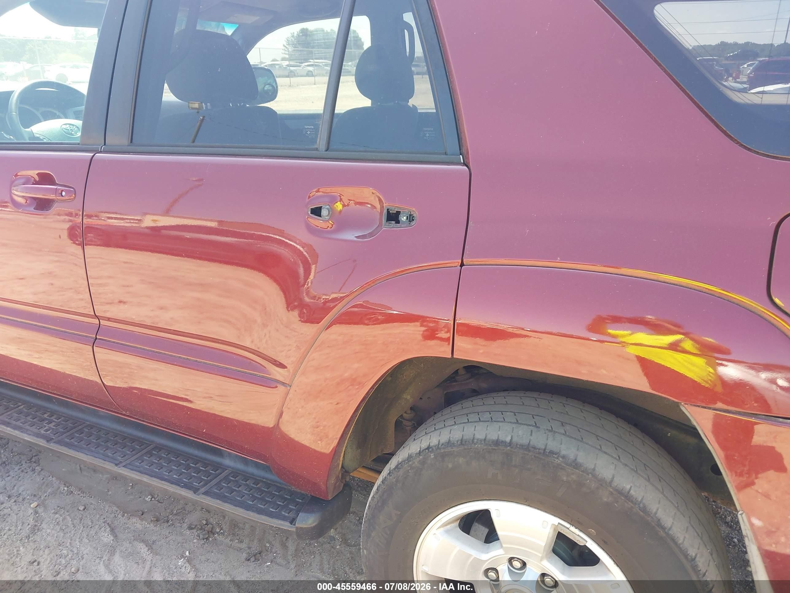 2005 Toyota 4runner Sr5 V6 Бордовый vin: JTEZU14R658037598