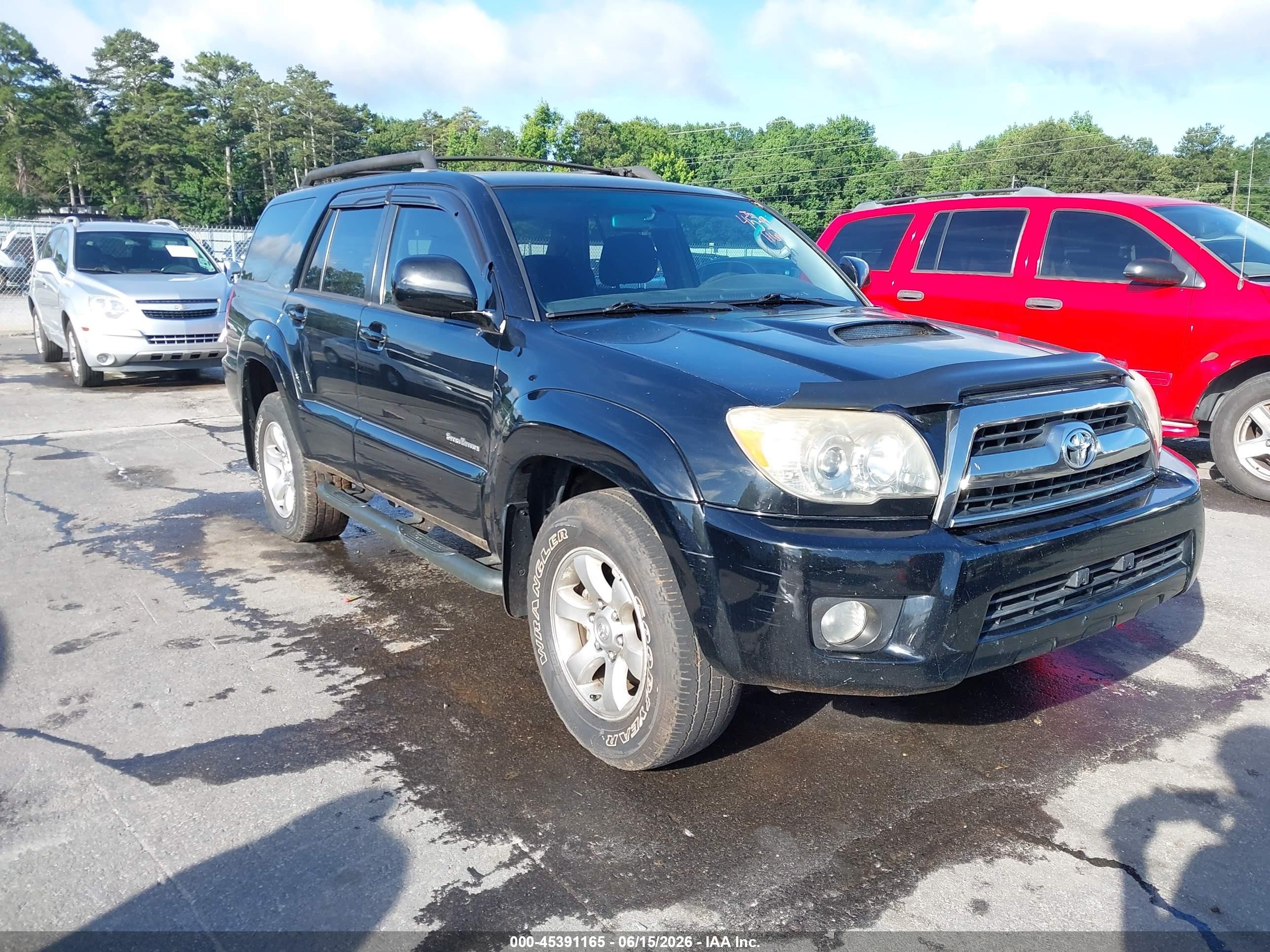2006 Toyota 4runner Sr5 Sport V6 Black vin: JTEZU14R660076126