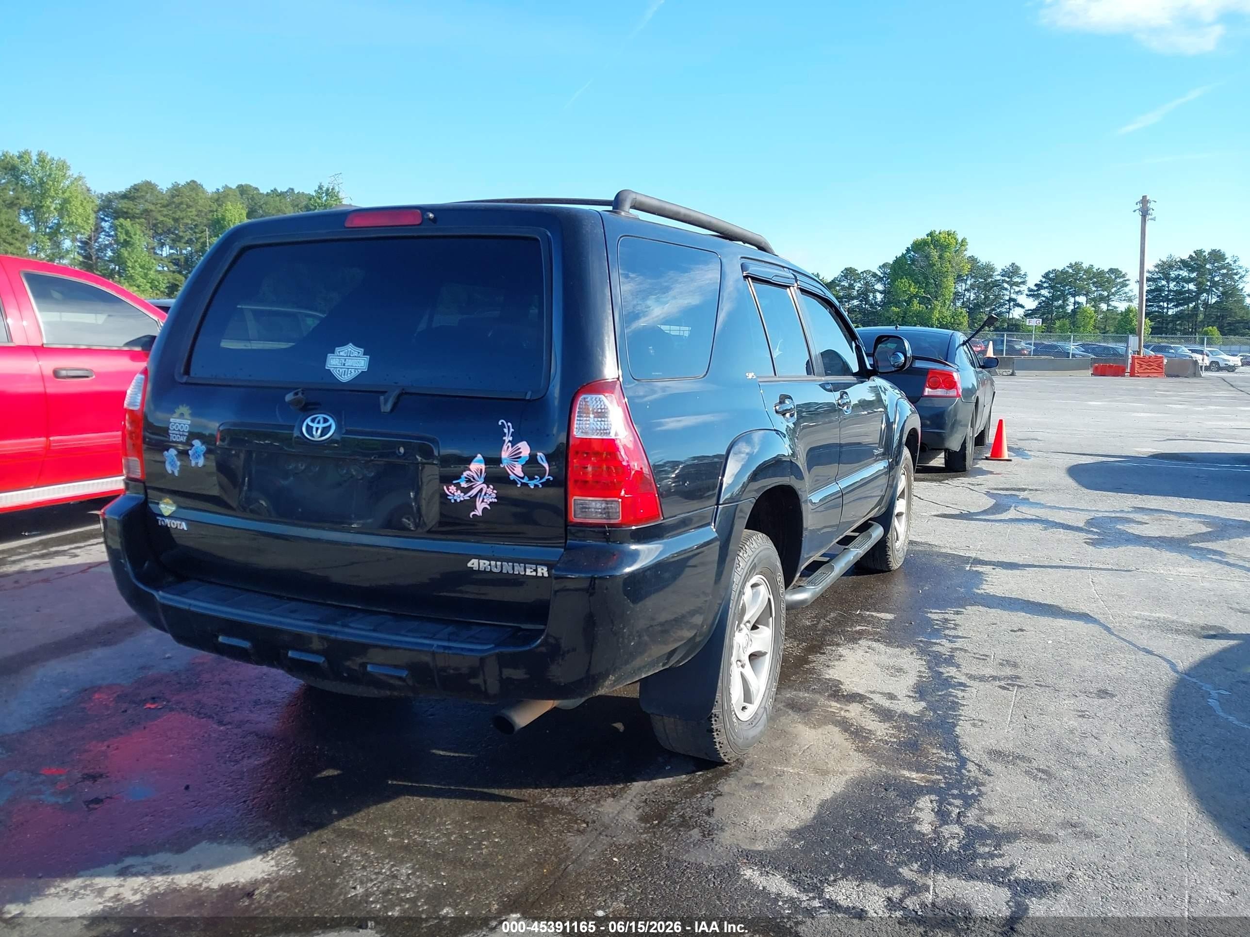 2006 Toyota 4runner Sr5 Sport V6 Black vin: JTEZU14R660076126