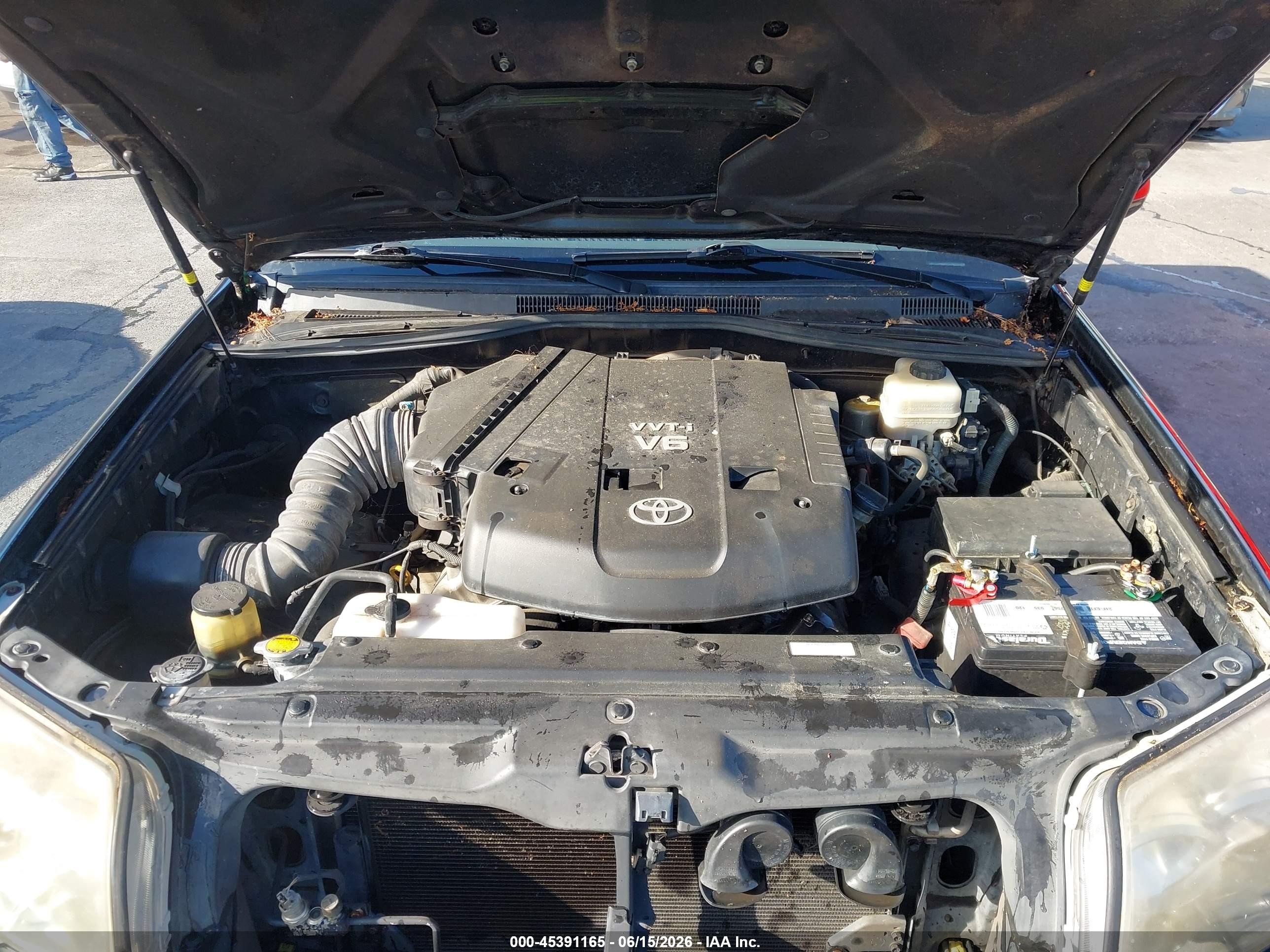 2006 Toyota 4runner Sr5 Sport V6 Black vin: JTEZU14R660076126