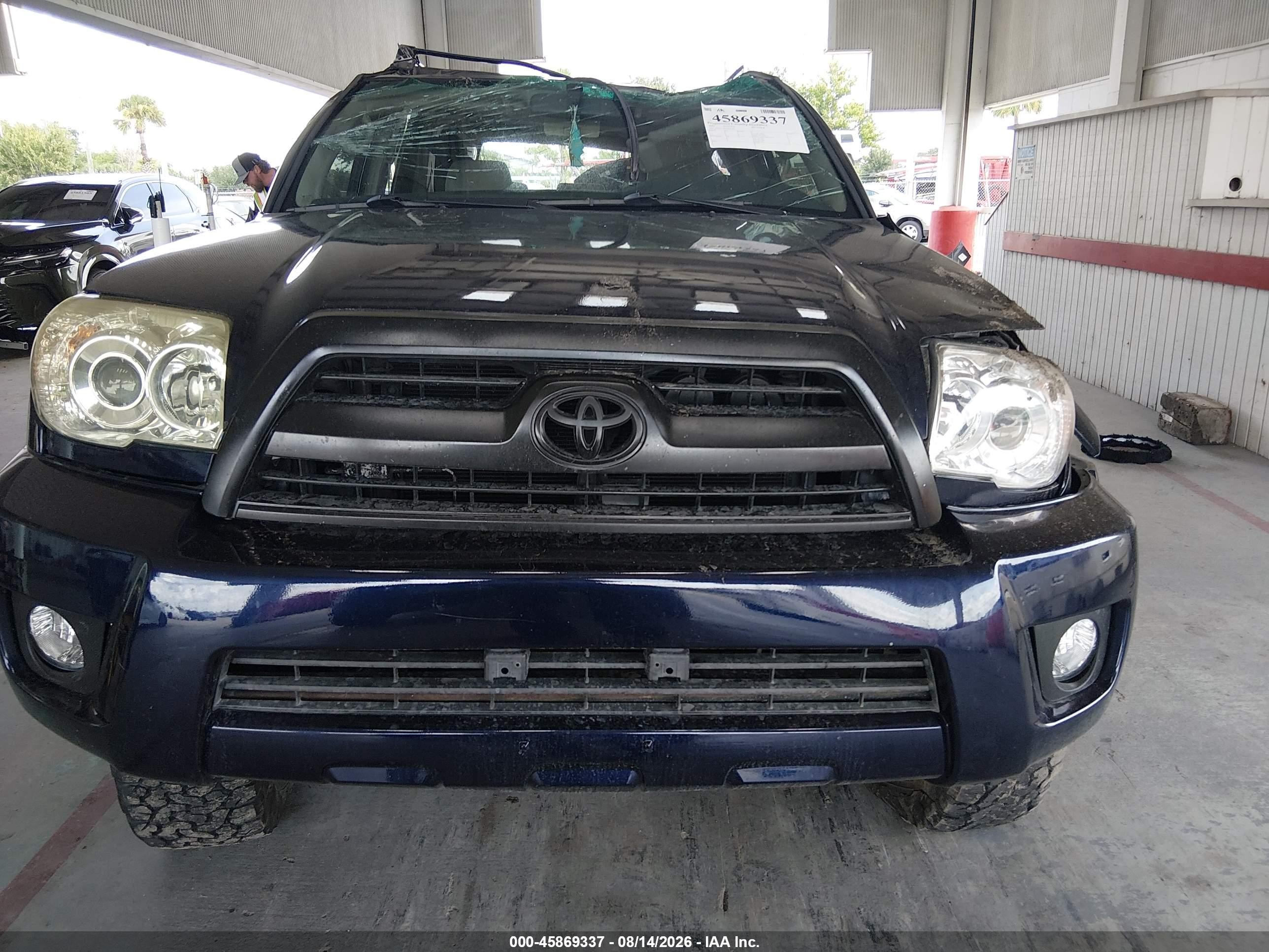 2007 Toyota 4runner Sr5 Синий vin: JTEZU14R670091291