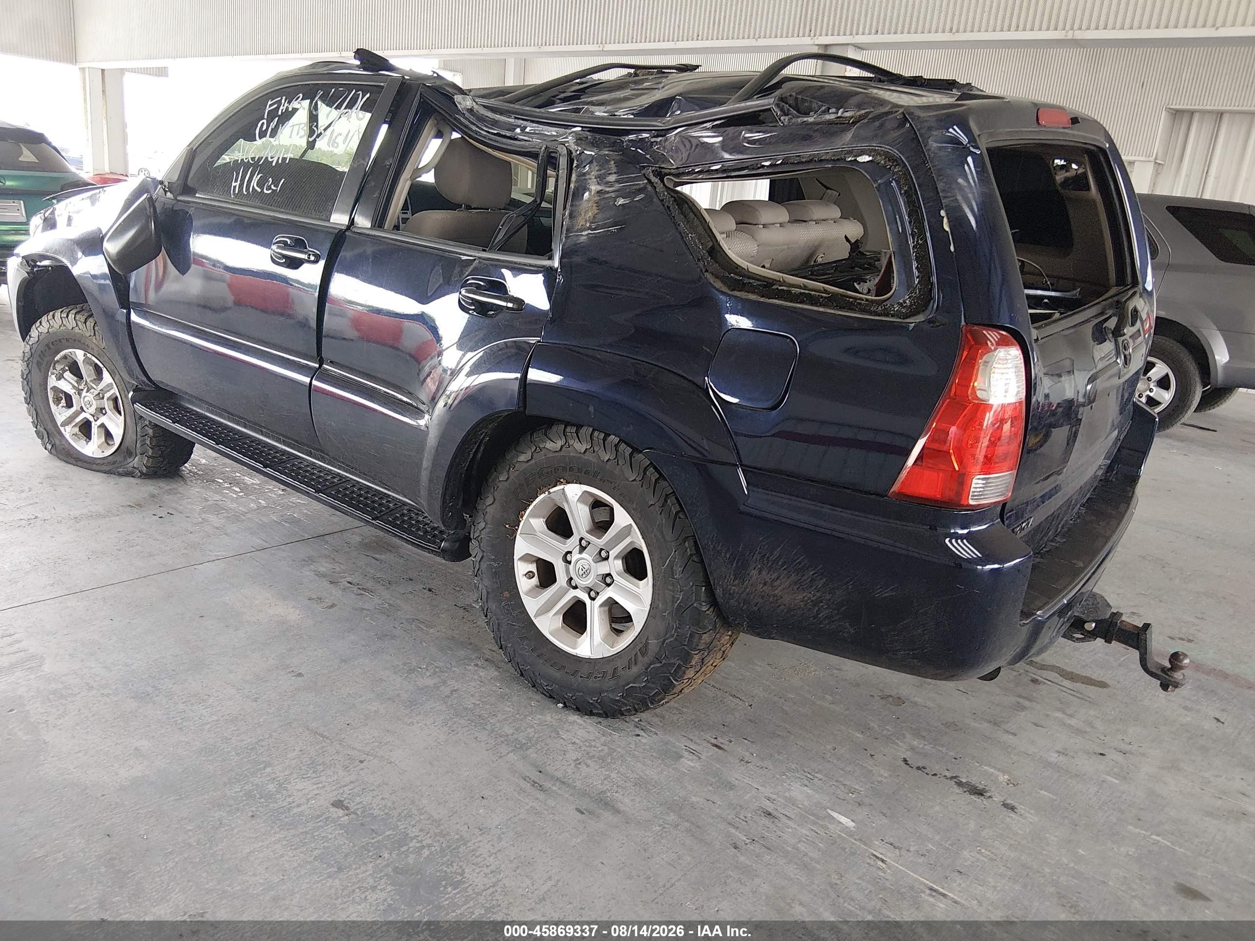 2007 Toyota 4runner Sr5 Синий vin: JTEZU14R670091291