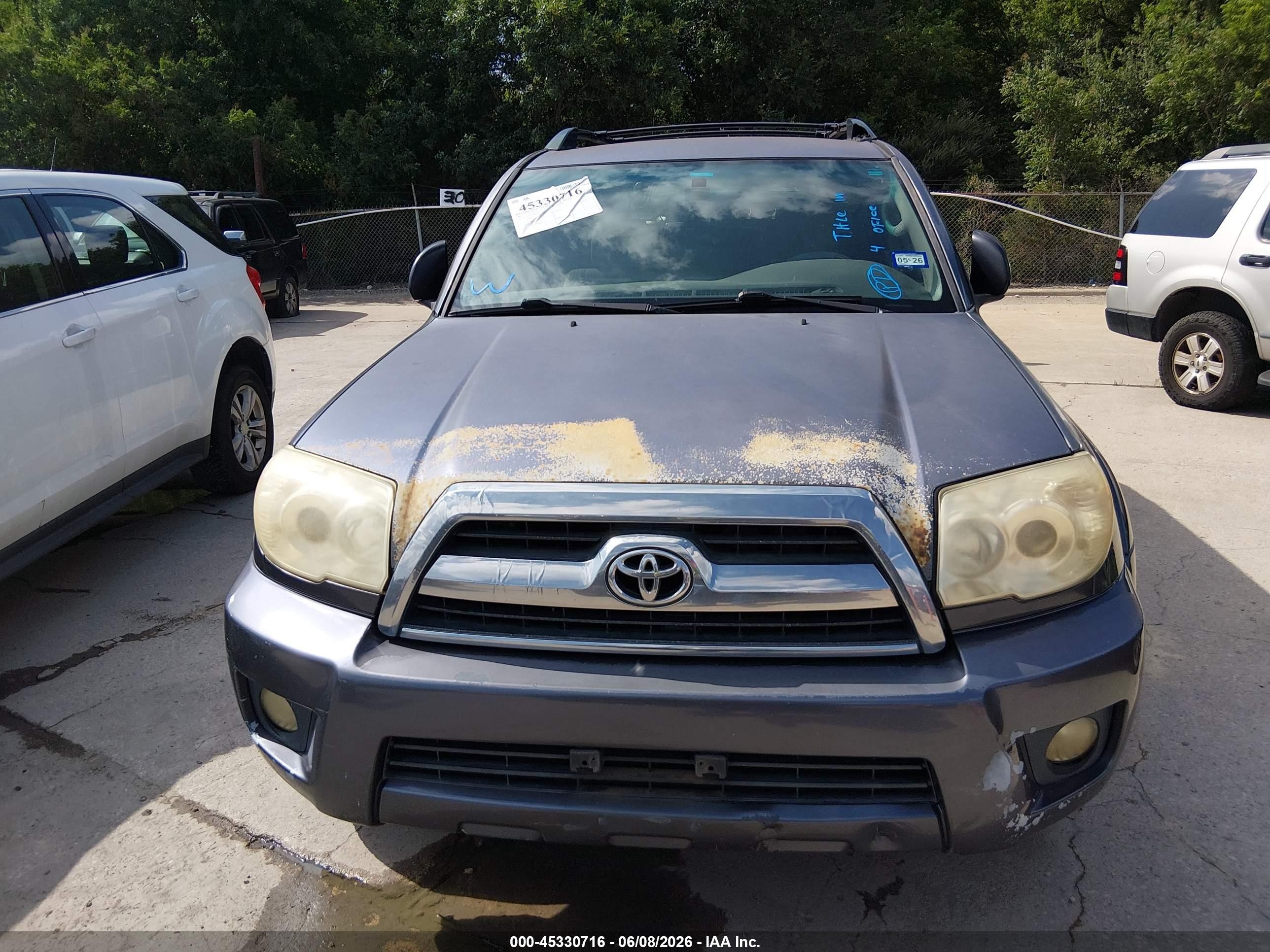 2007 Toyota 4runner Sr5 Серый vin: JTEZU14R670098290