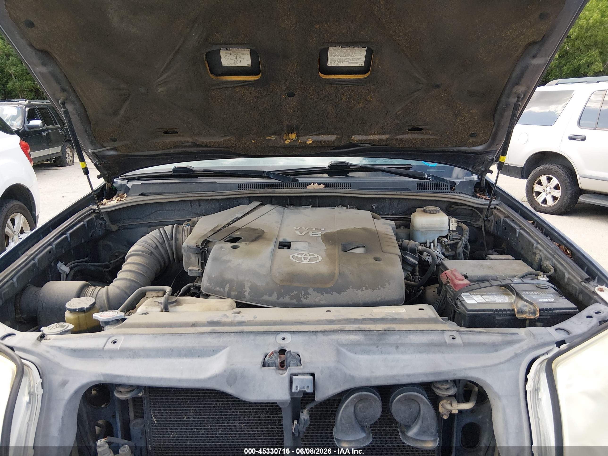 2007 Toyota 4runner Sr5 Серый vin: JTEZU14R670098290