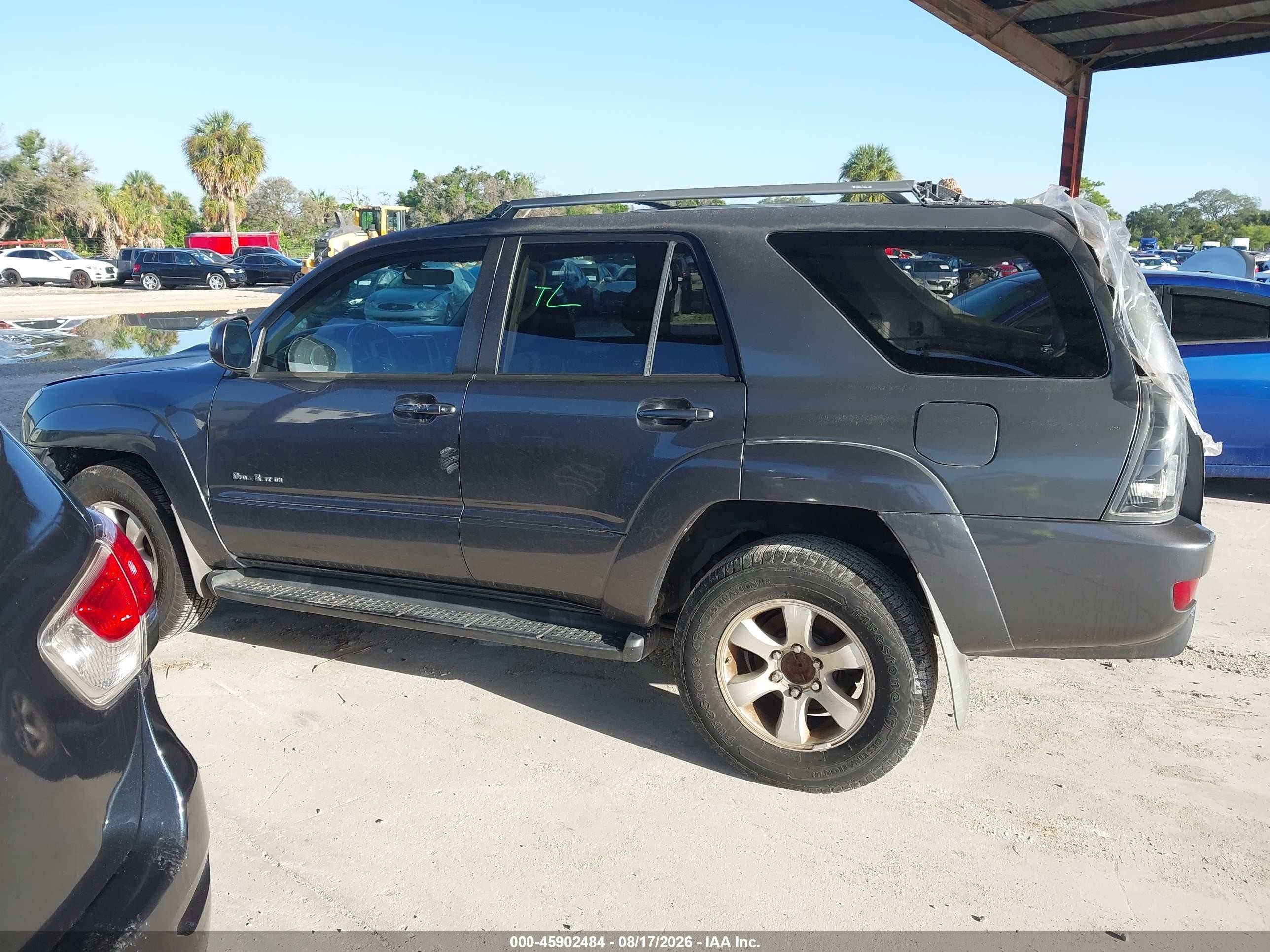 2005 Toyota 4runner Sr5 Sport V6 Gray vin: JTEZU14R750054361