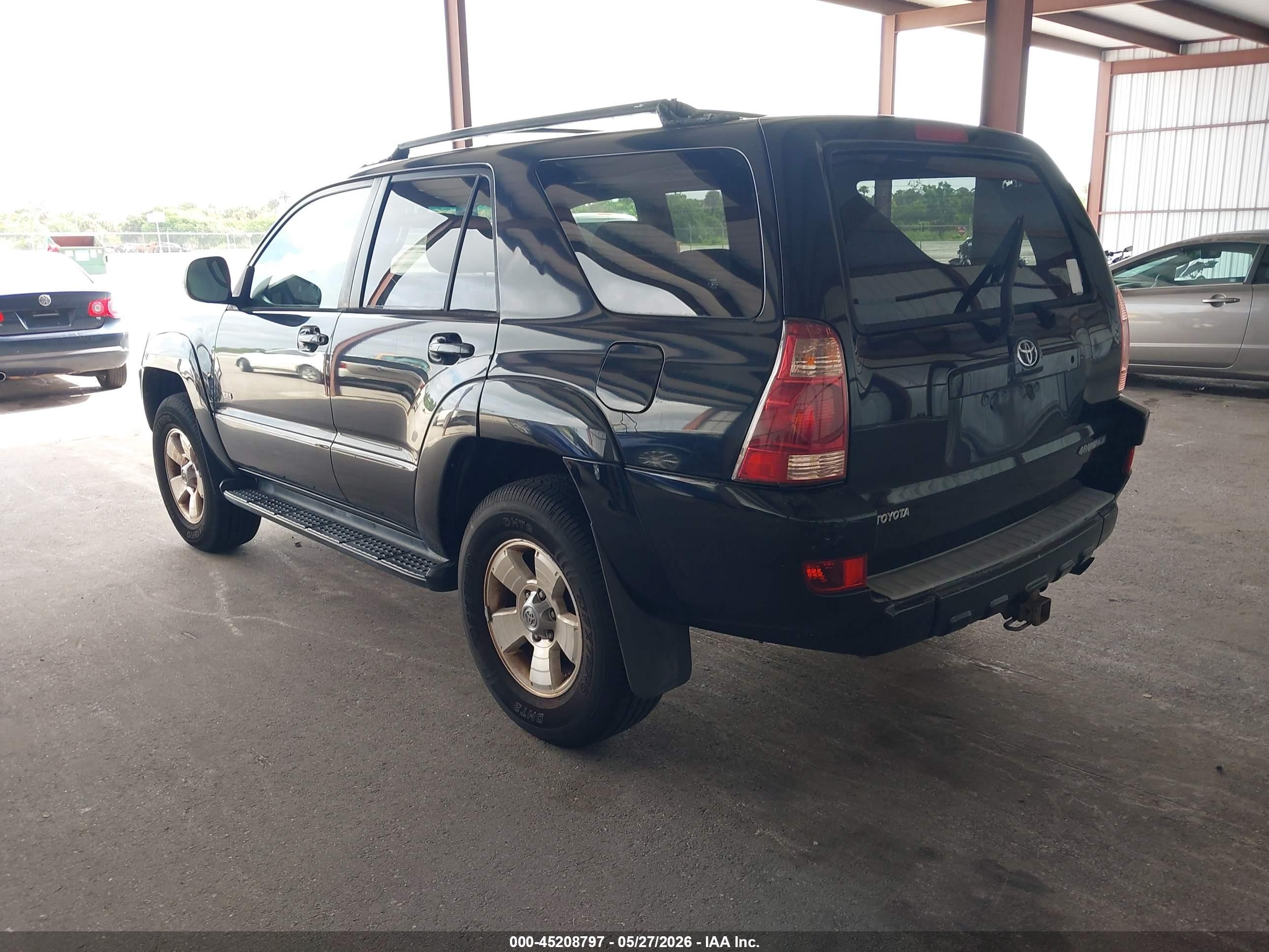 2005 Toyota 4runner Sr5 V6 Black vin: JTEZU14R750057020
