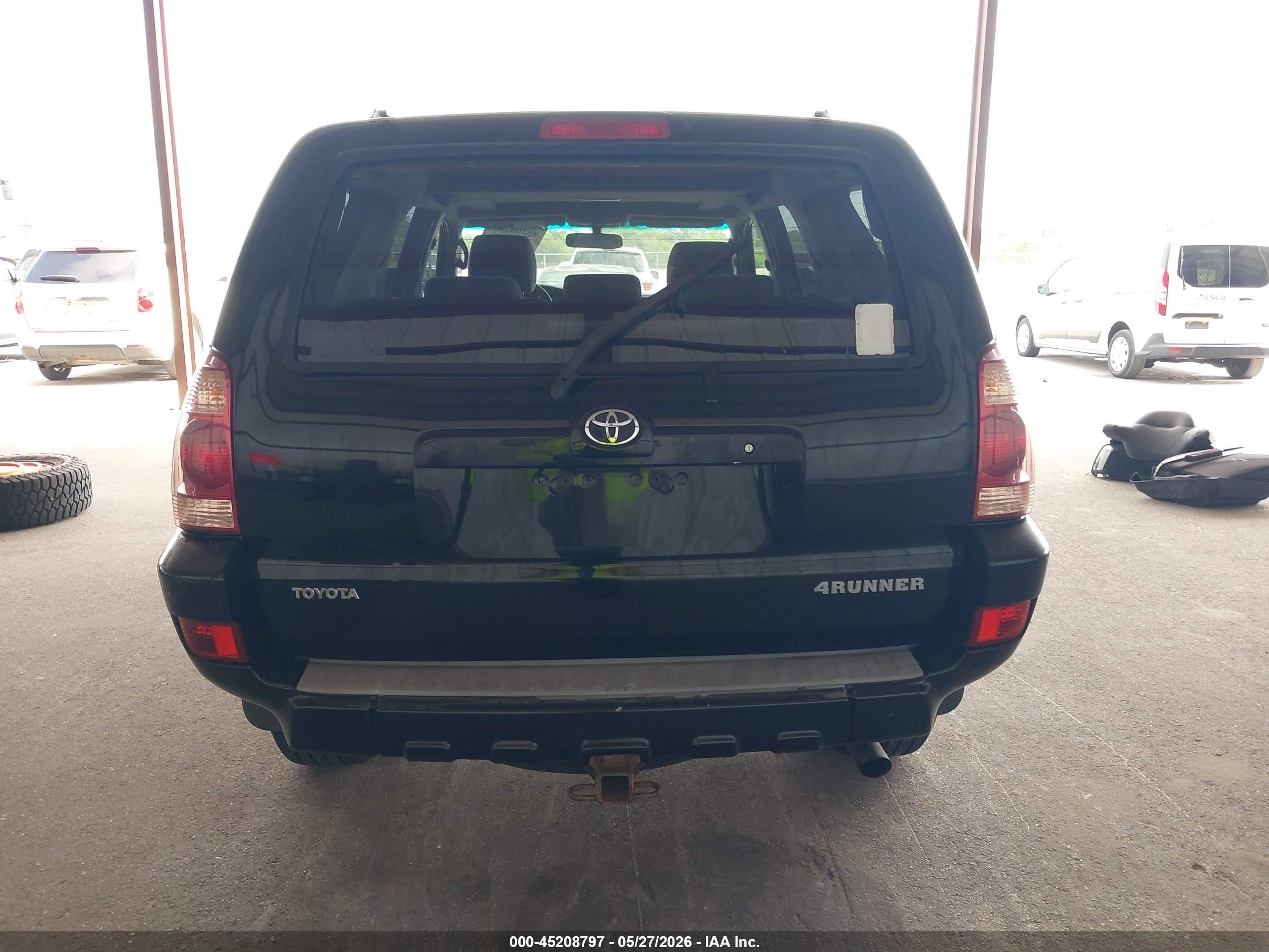 2005 Toyota 4runner Sr5 V6 Black vin: JTEZU14R750057020