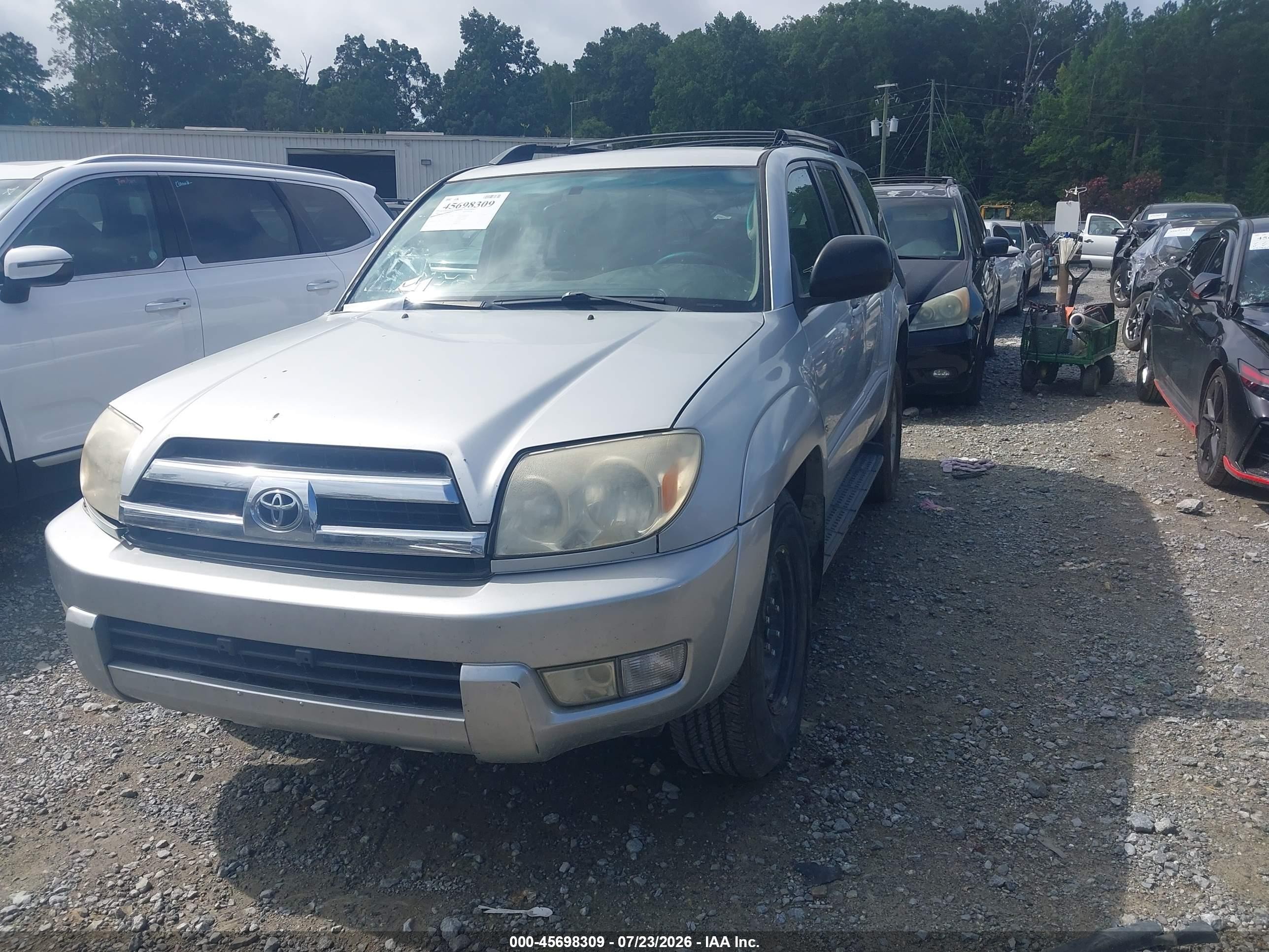 2005 Toyota 4runner Sr5 V6 Silver vin: JTEZU14R750061794
