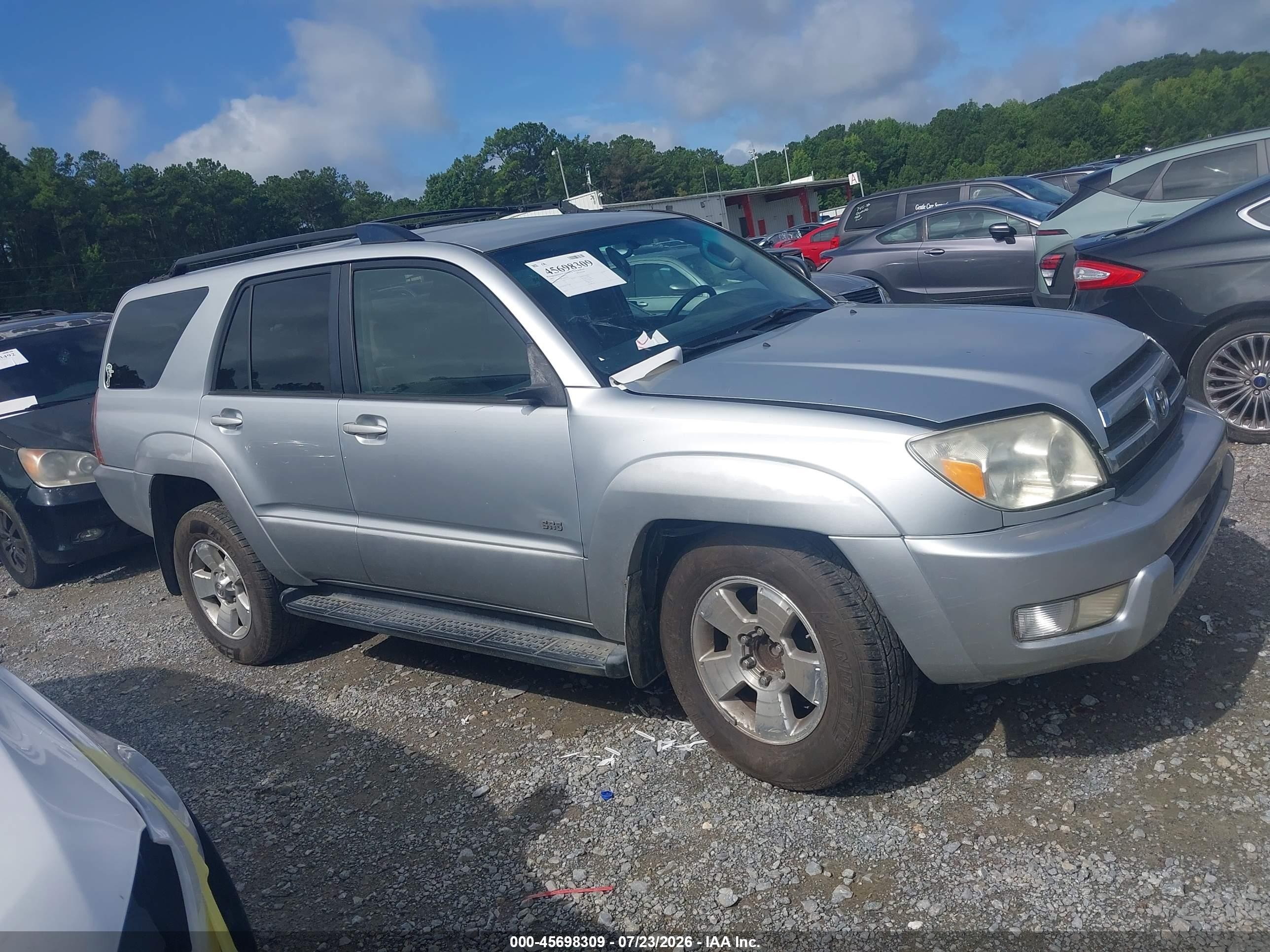 2005 Toyota 4runner Sr5 V6 Silver vin: JTEZU14R750061794