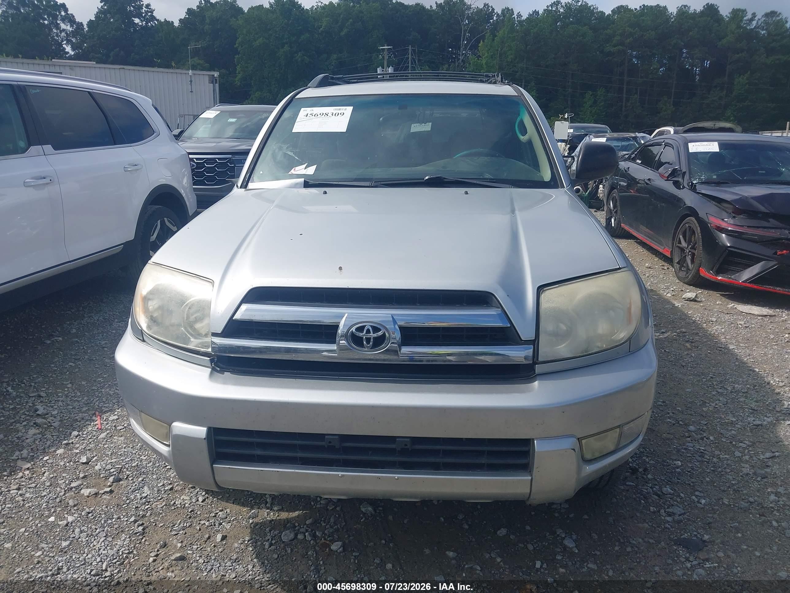 2005 Toyota 4runner Sr5 V6 Silver vin: JTEZU14R750061794