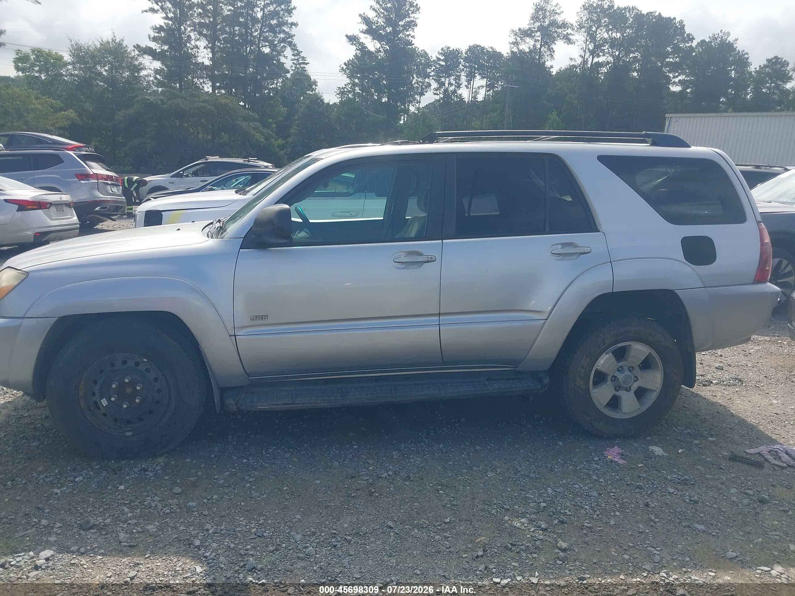 2005 Toyota 4runner Sr5 V6 Silver vin: JTEZU14R750061794