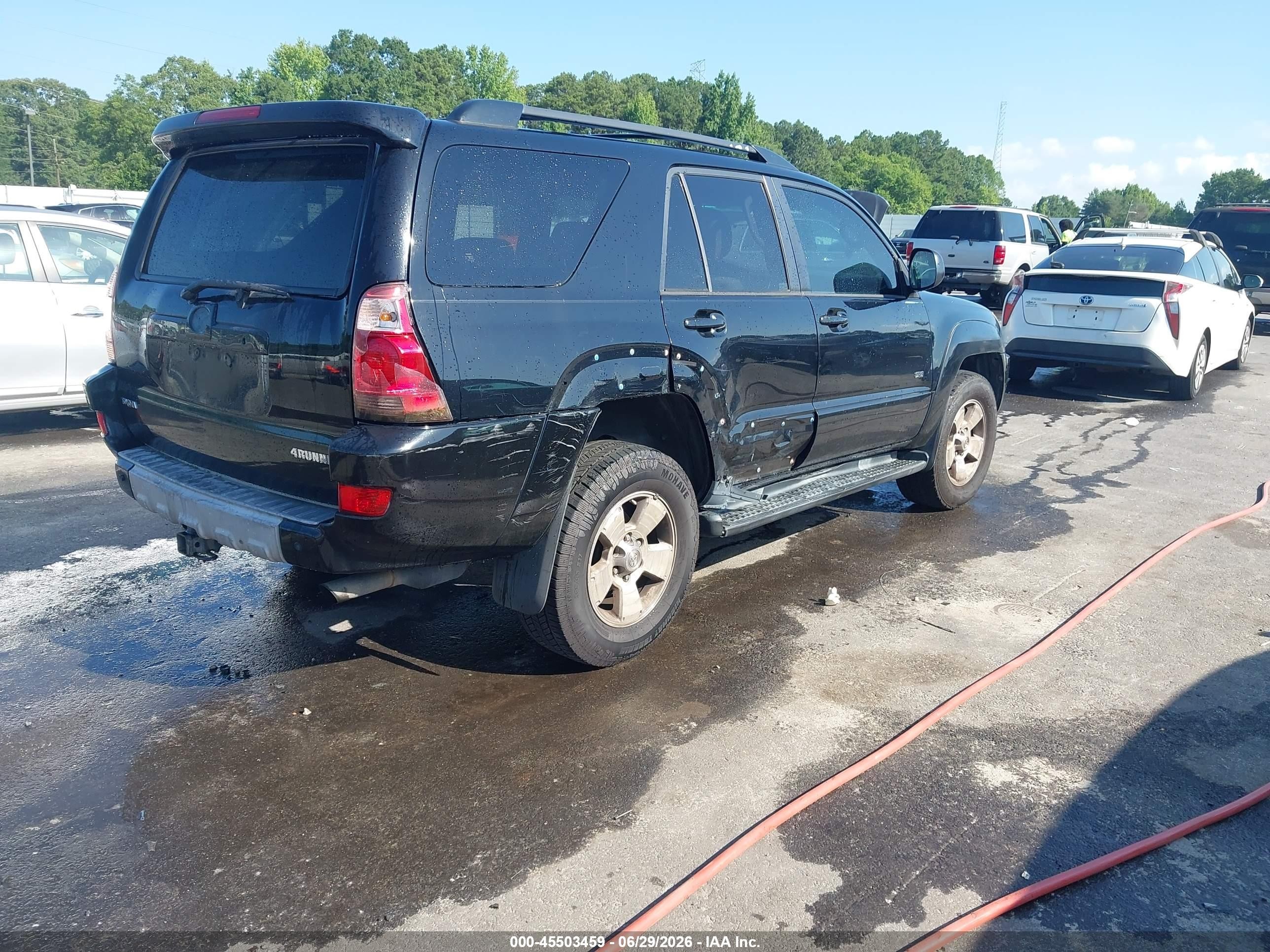 2004 Toyota 4runner Sr5 V6 Black vin: JTEZU14R840027331