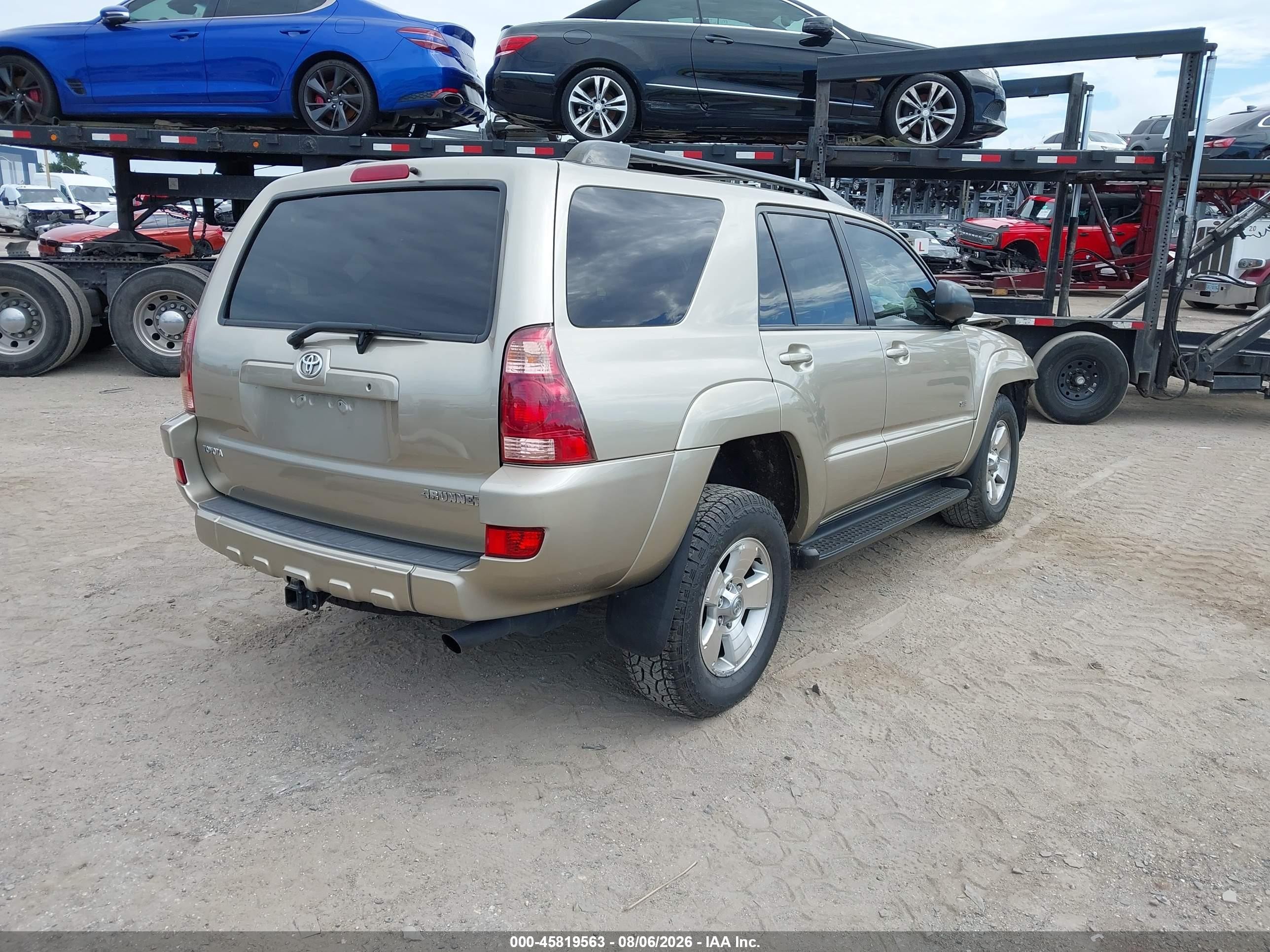 2004 Toyota 4runner Sr5 V6 Gold vin: JTEZU14R848013897