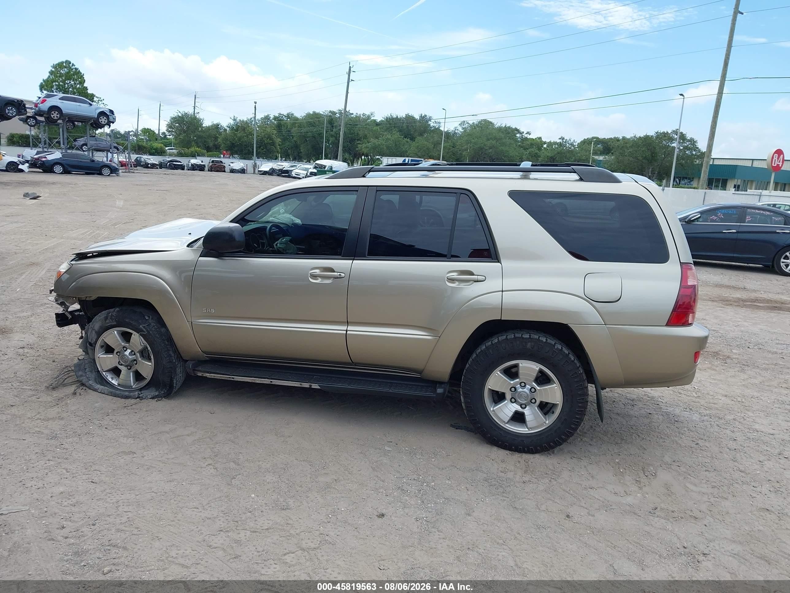 2004 Toyota 4runner Sr5 V6 Gold vin: JTEZU14R848013897