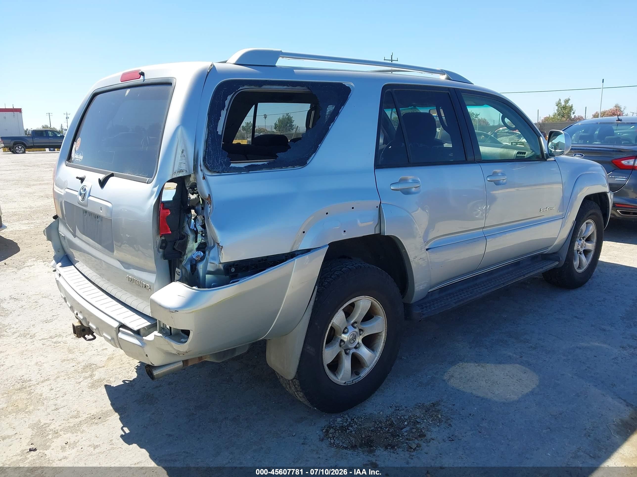 2005 Toyota 4runner Sr5 Sport V6 Серый vin: JTEZU14R850058533