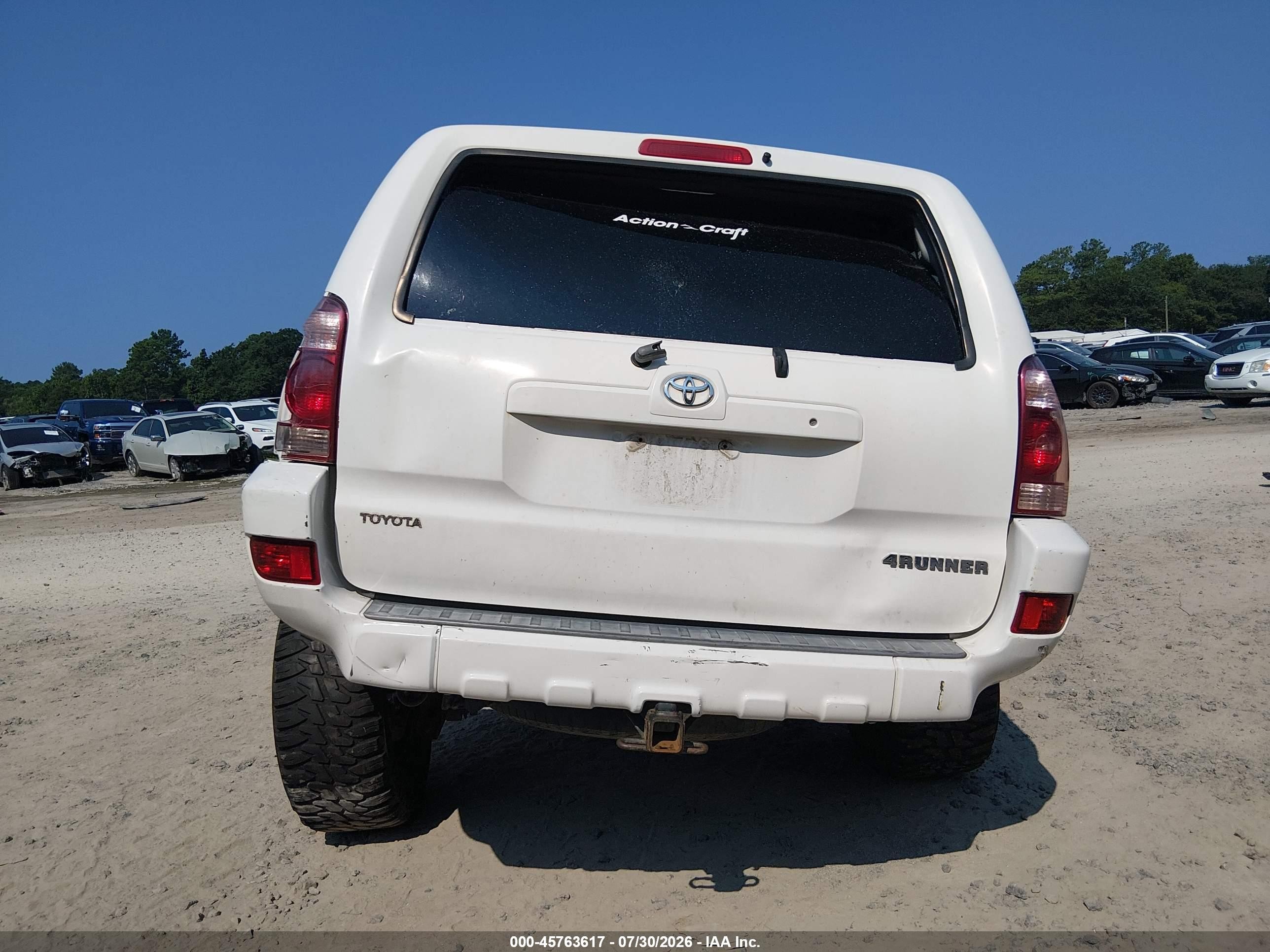 2005 Toyota 4runner Sr5 V6 White vin: JTEZU14R850058984