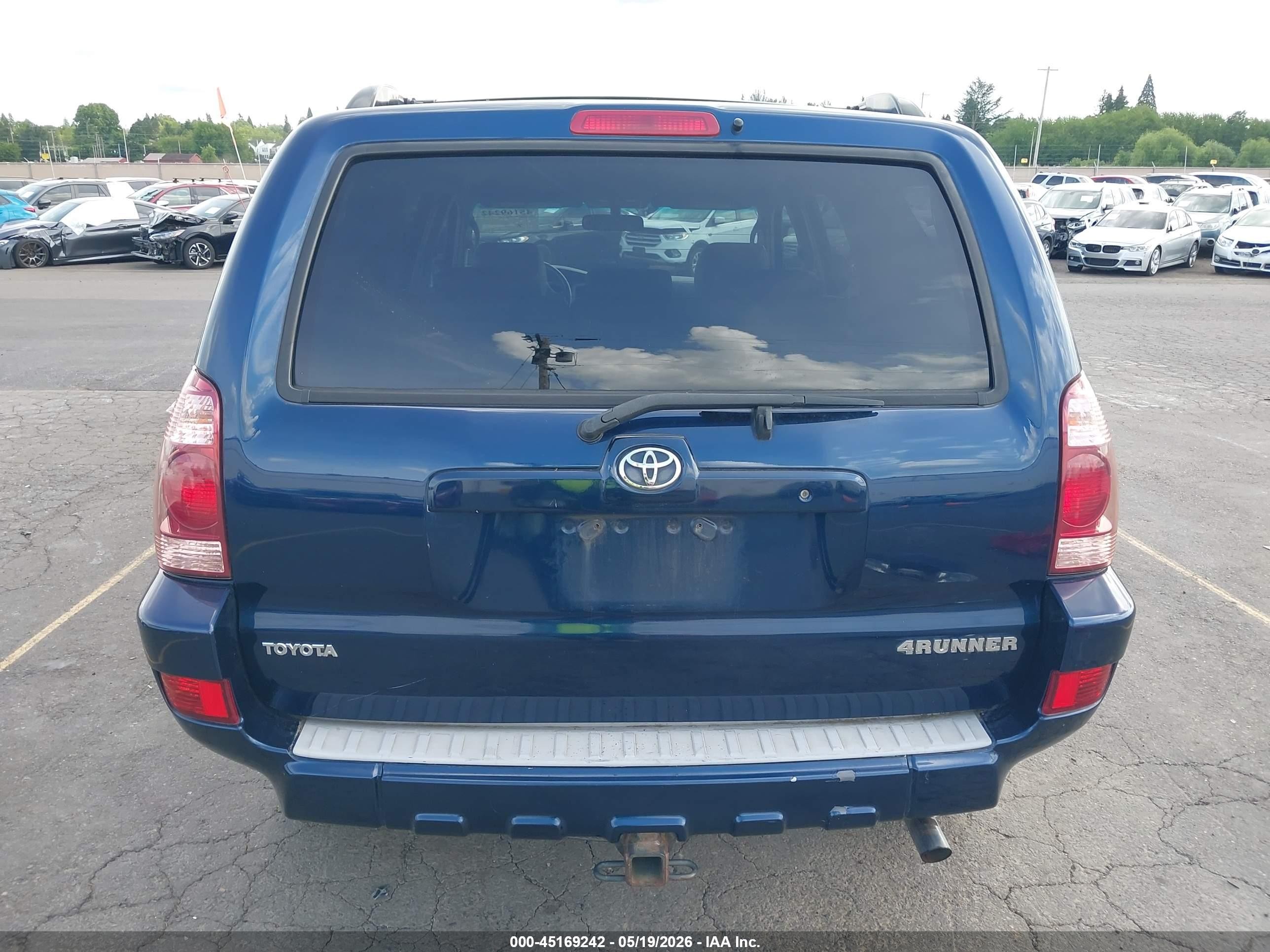 2005 Toyota 4runner Sr5 V6 Синий vin: JTEZU14R858036078