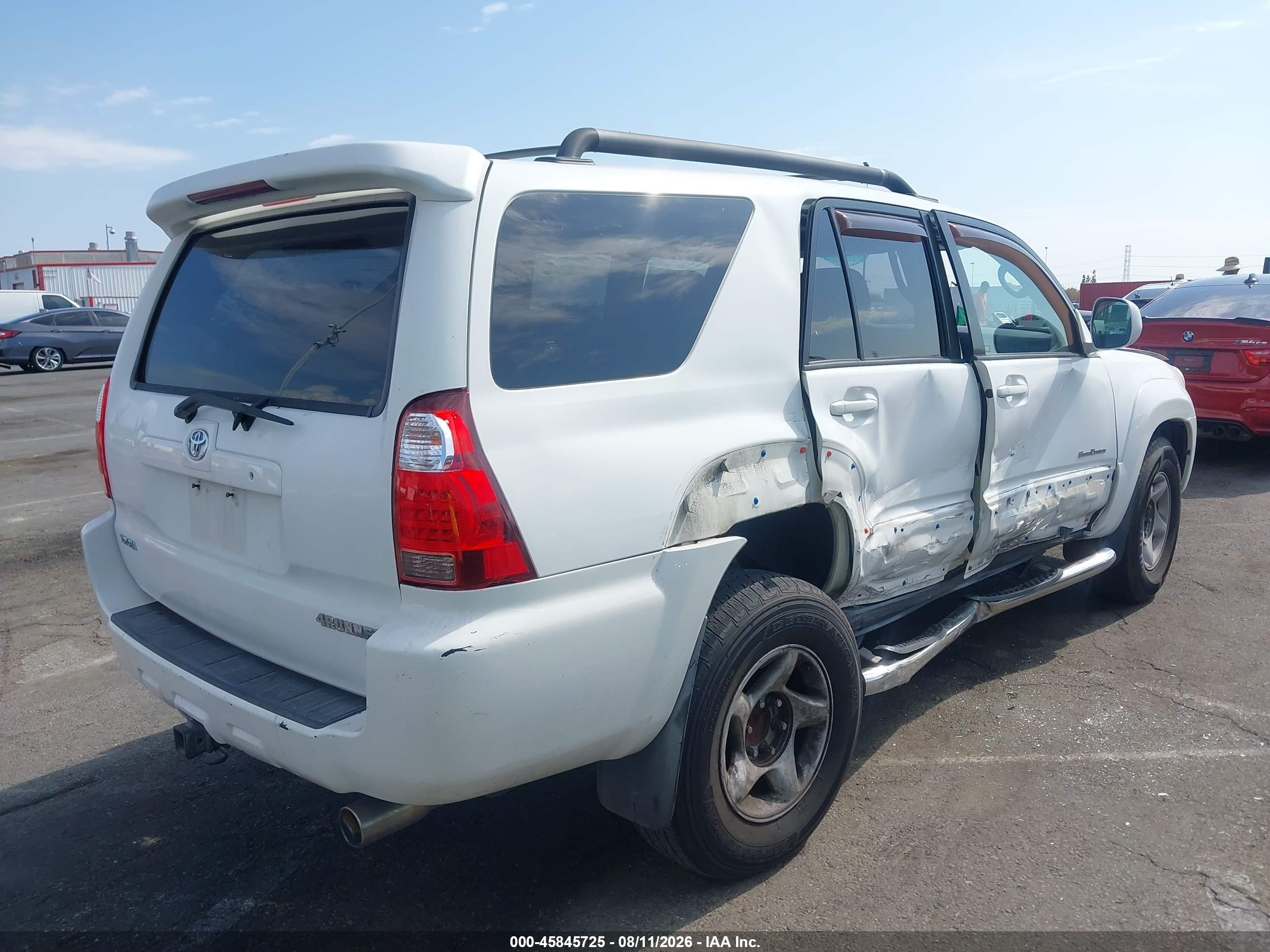 2006 Toyota 4runner Sr5 Sport V6 White vin: JTEZU14R868058177