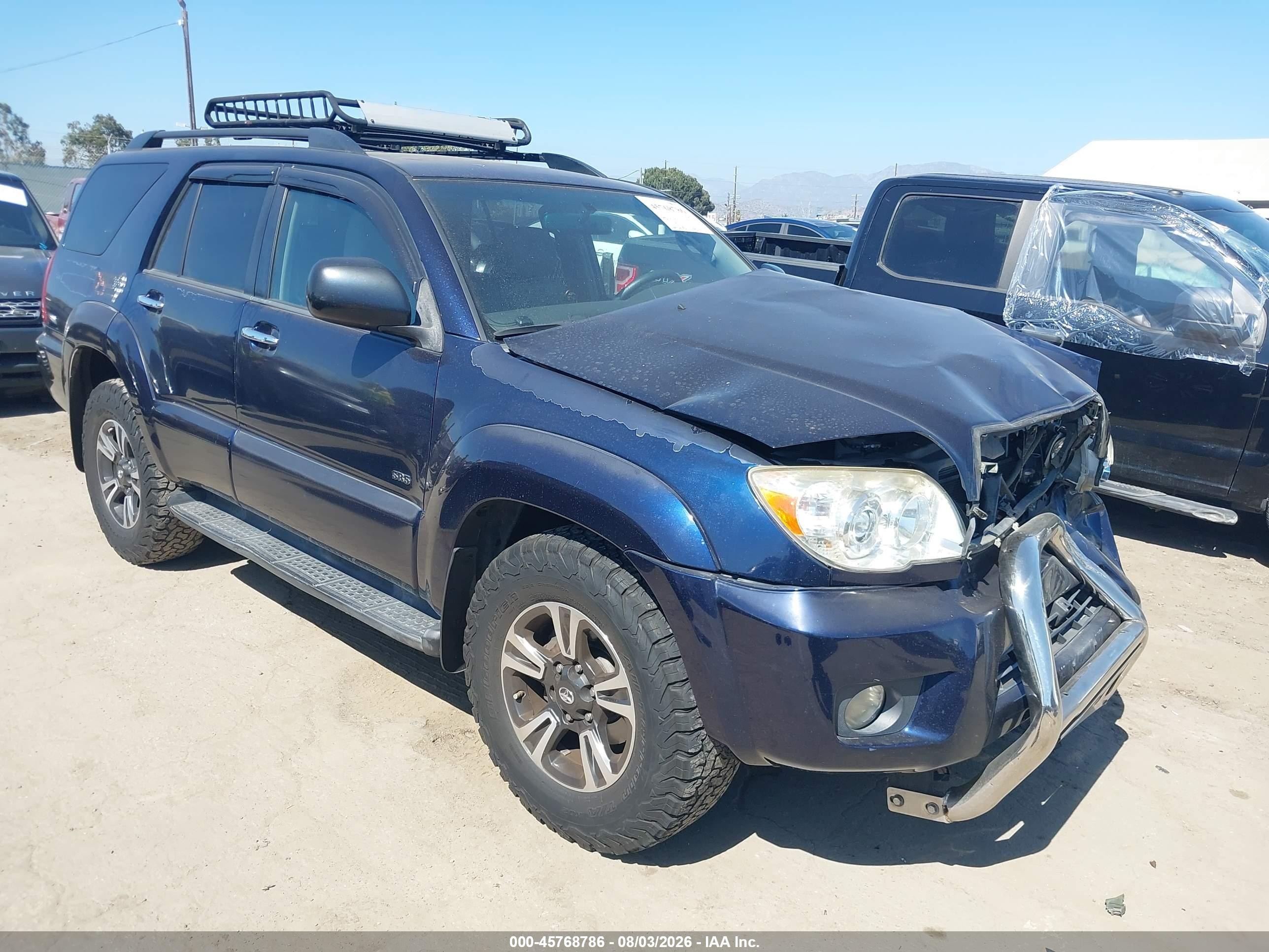 2007 Toyota 4runner Sr5 Dark Blue vin: JTEZU14R870086996
