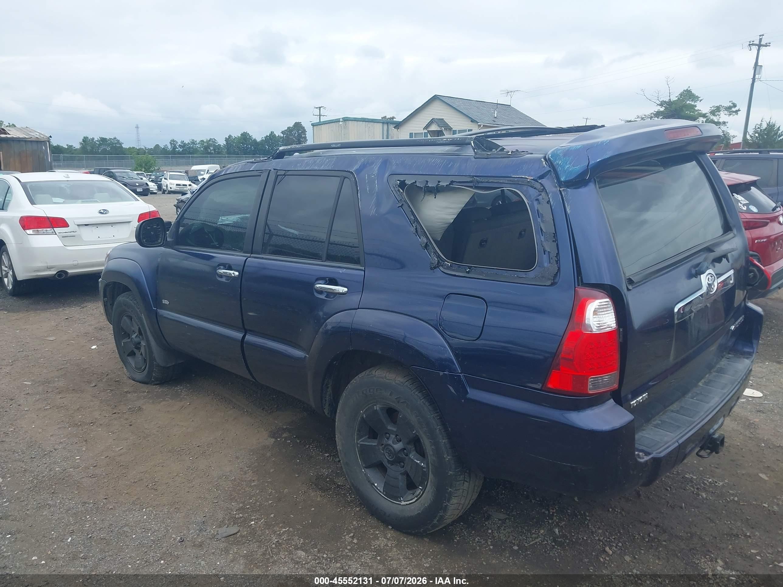 2007 Toyota 4runner Sr5 Blue vin: JTEZU14R870088568
