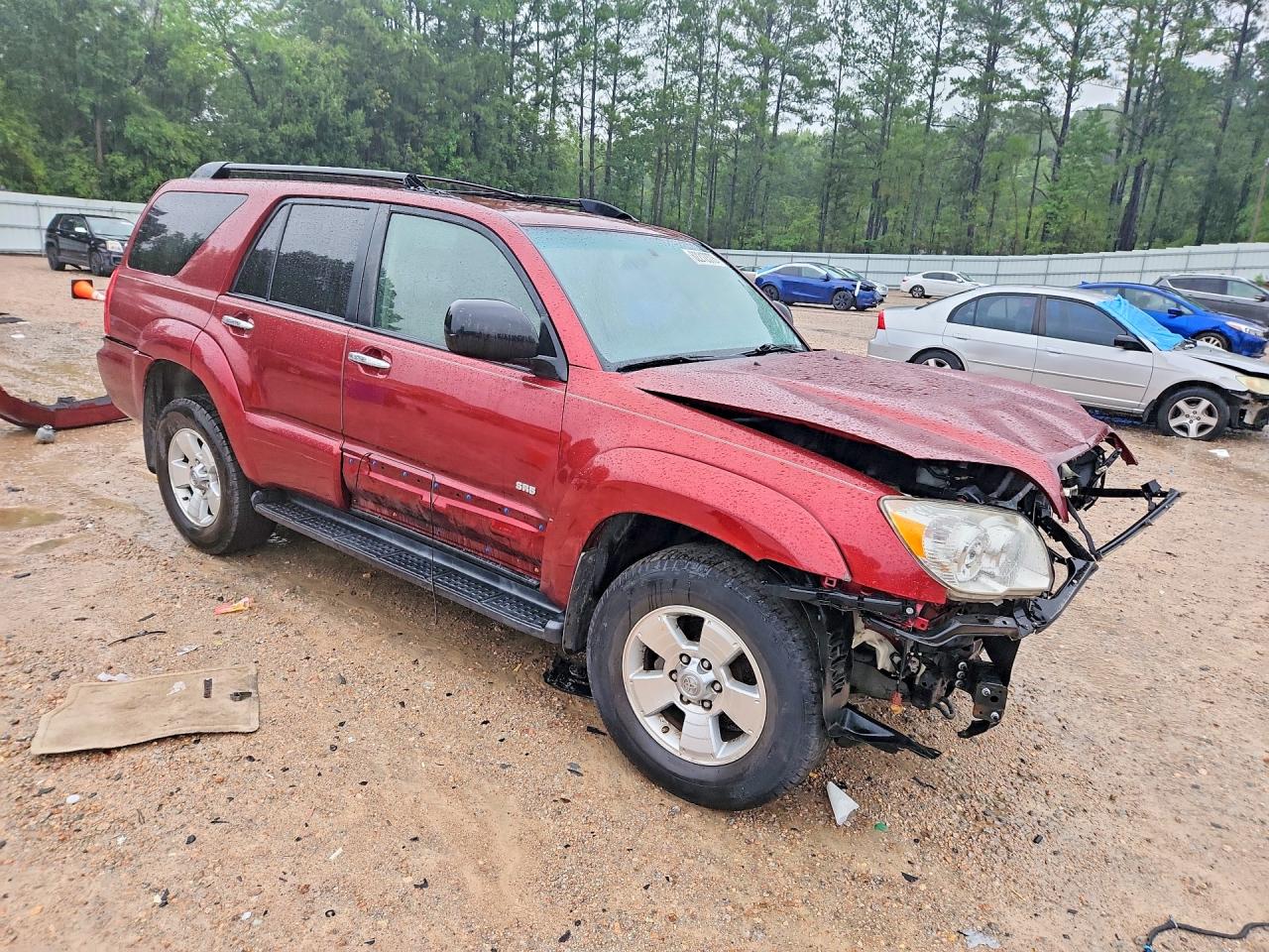 2007 Toyota 4runner Sr5 Темно-бордовый vin: JTEZU14R878073781