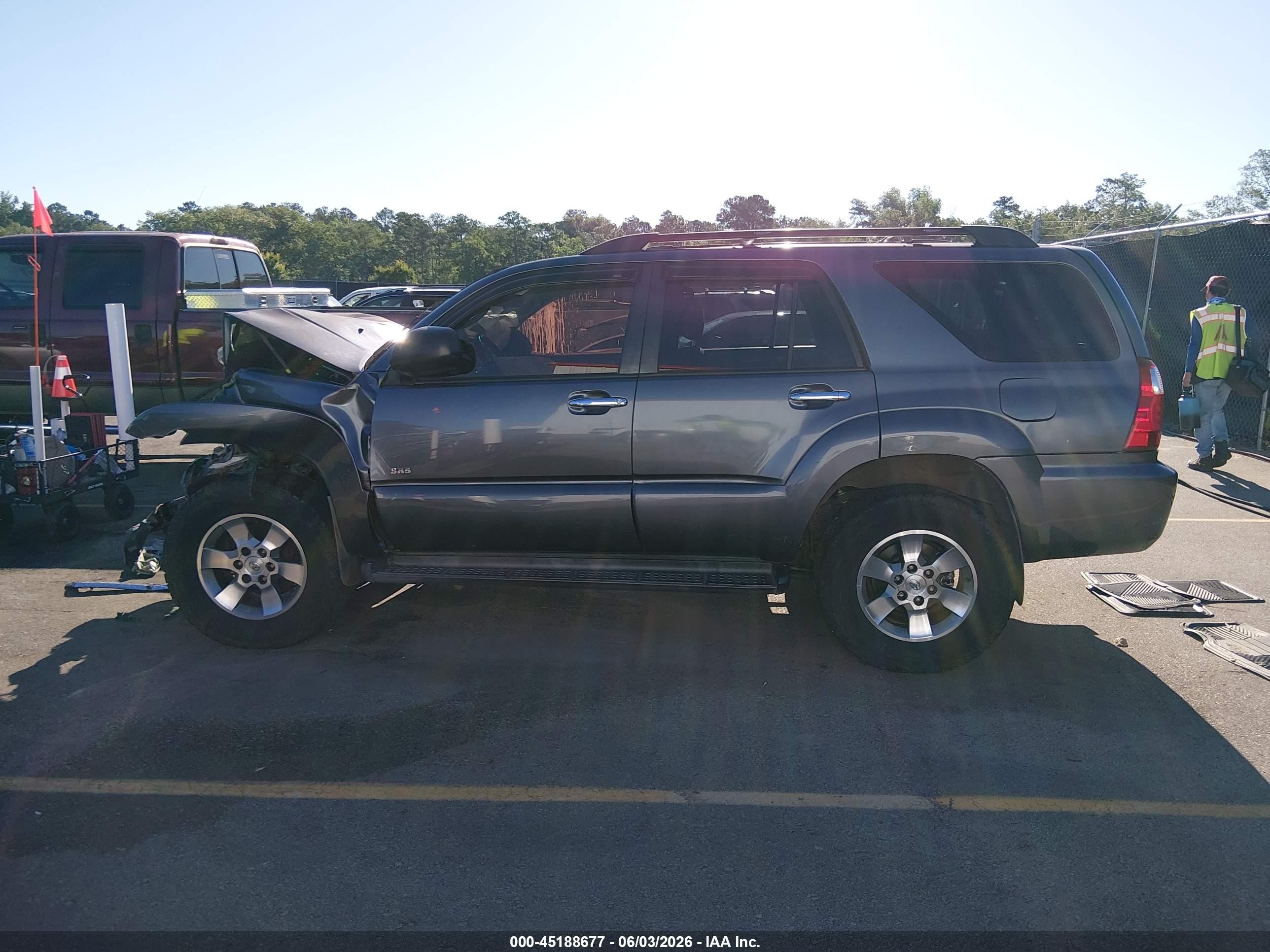 2007 Toyota 4runner Sr5 V6 Gray vin: JTEZU14R878075109
