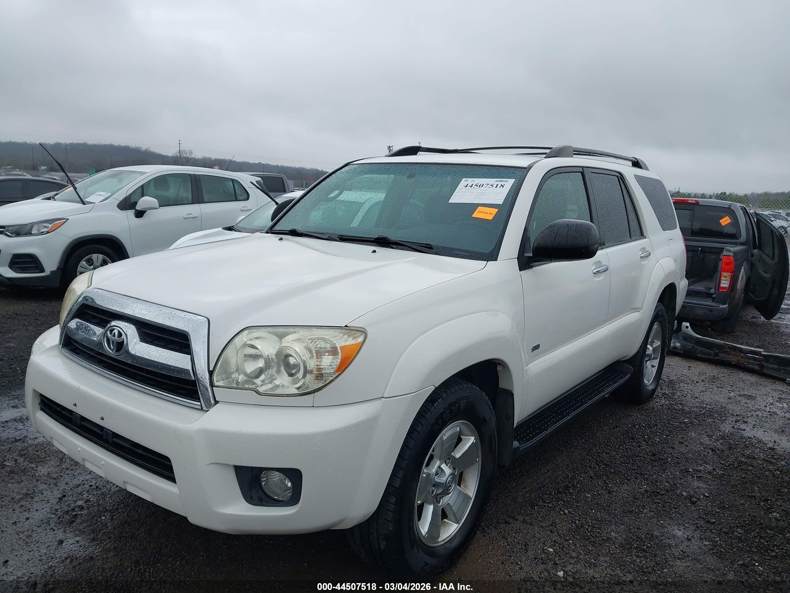 2009 Toyota 4runner Sr5 V6 White vin: JTEZU14R89K024344