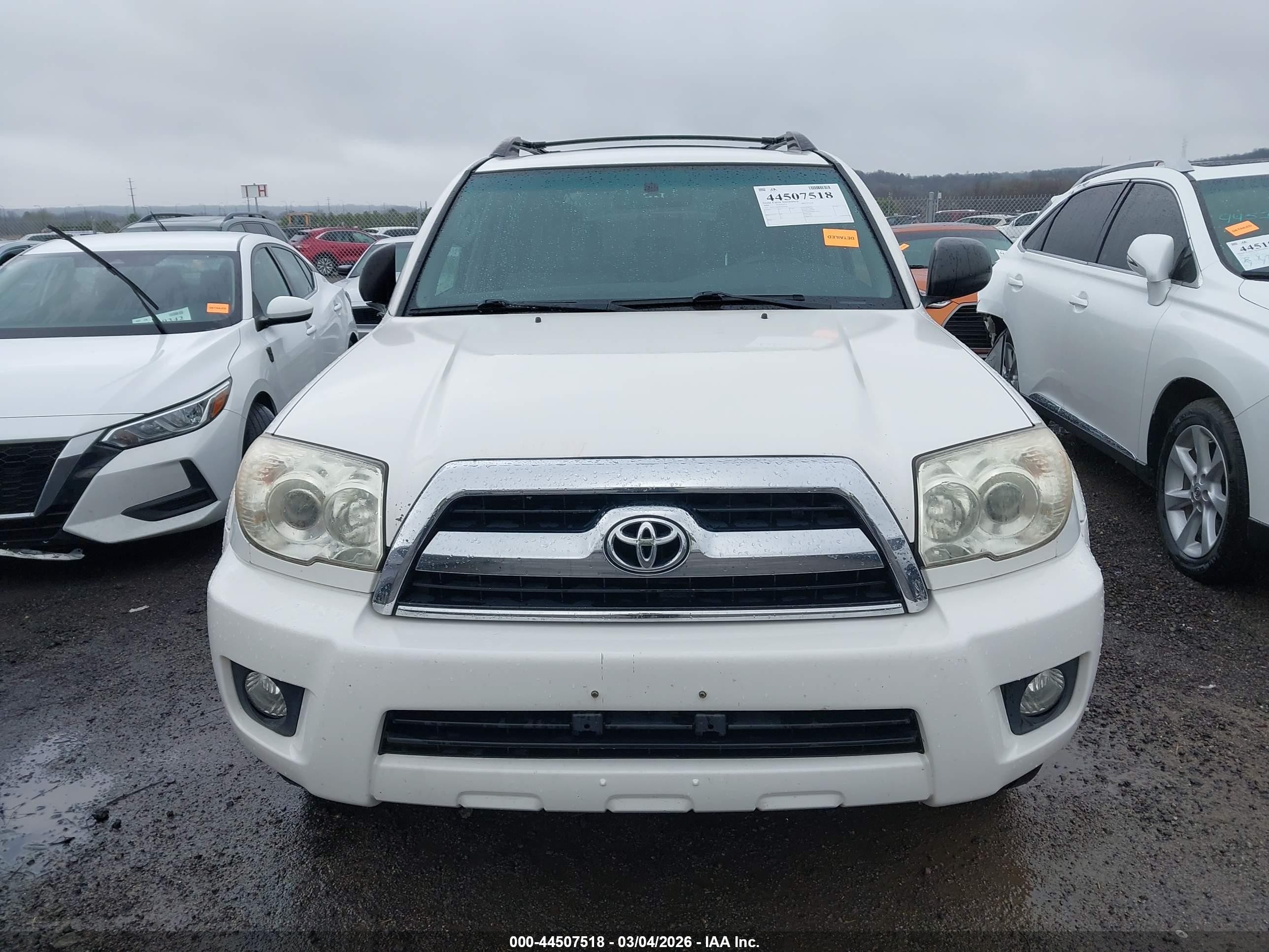 2009 Toyota 4runner Sr5 V6 White vin: JTEZU14R89K024344