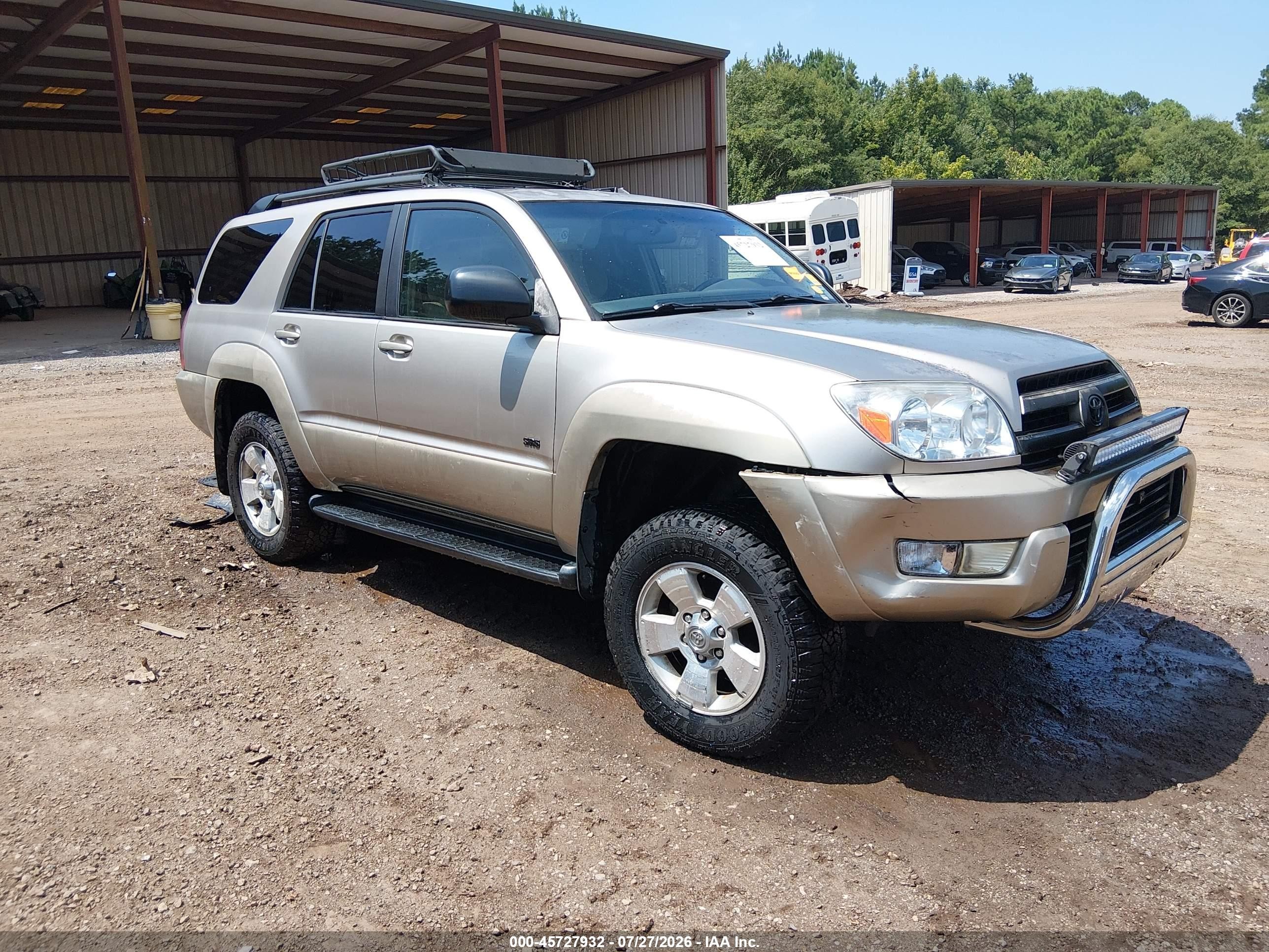 2003 Toyota 4runner Sr5 V6 Gold vin: JTEZU14R930017342